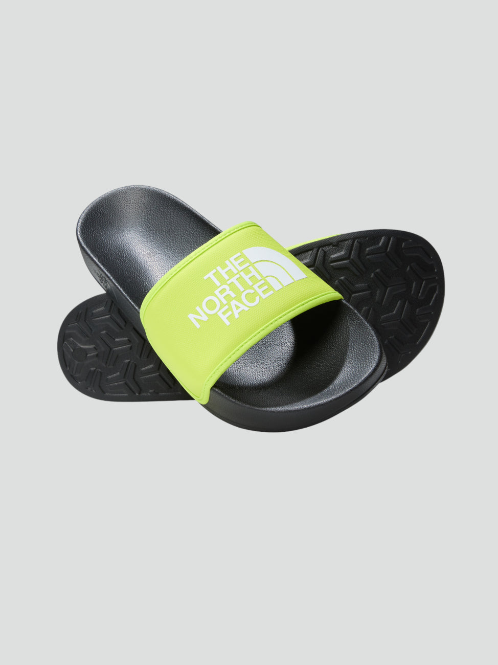 Pantofola Base Camp Slide III gialla con logo The North Face