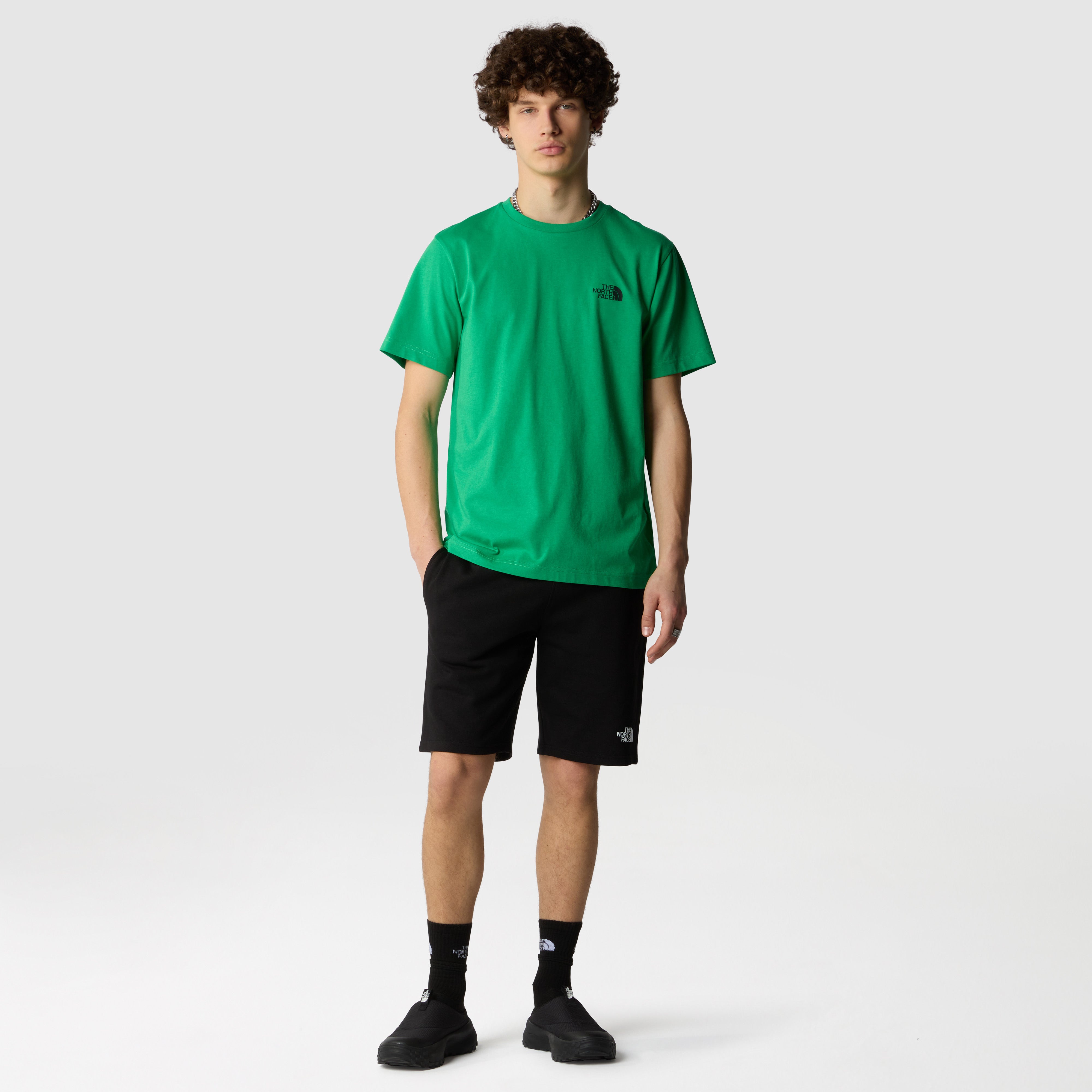 T-shirt "Simple Dome Tee" verde smeraldo in Cotone e Poliestere