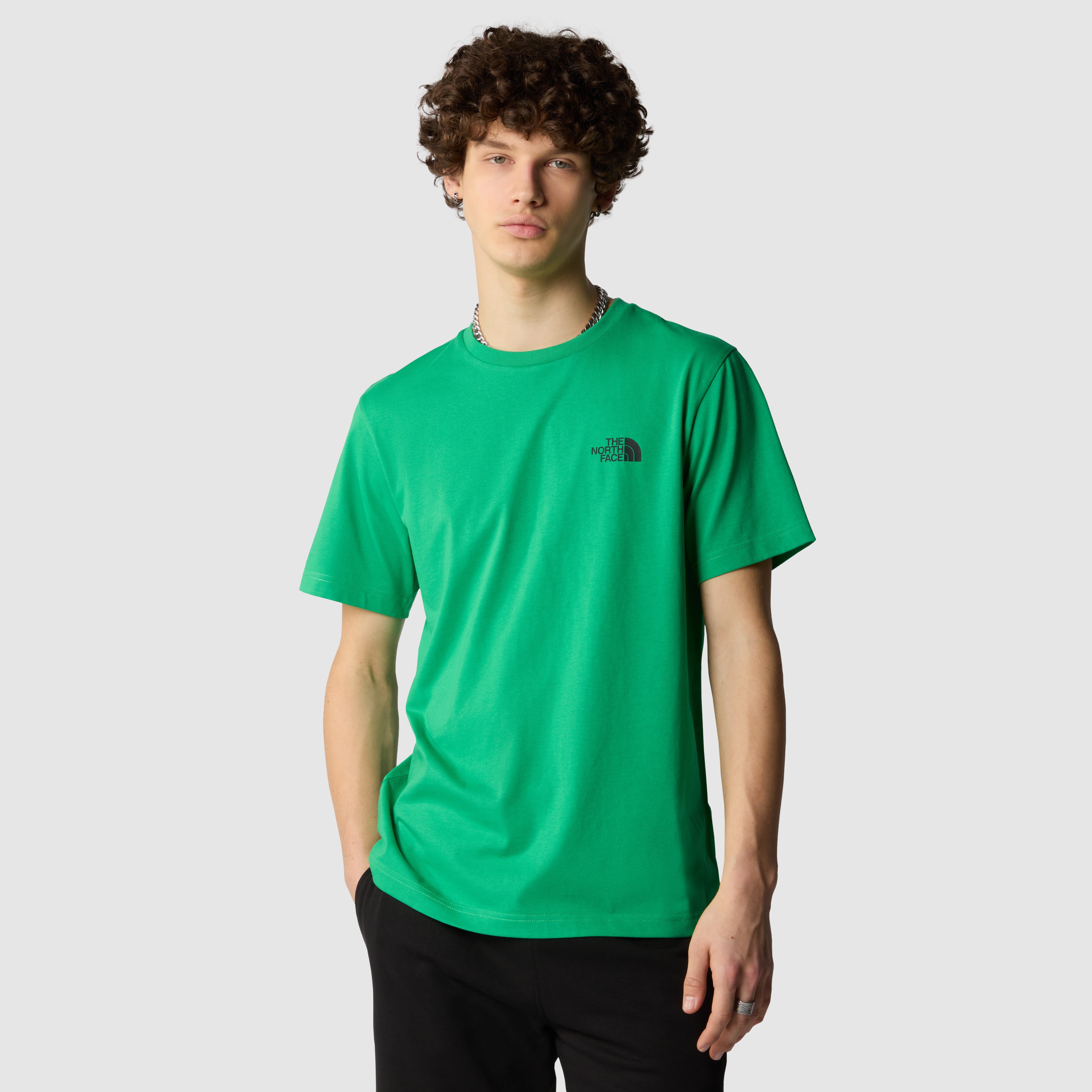 T-shirt "Simple Dome Tee" verde smeraldo in Cotone e Poliestere