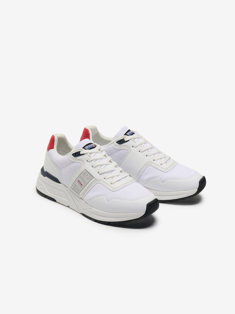 Sneaker "RAY05/KNI" bianco multicolor con Fascetta Laterale