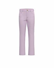 Pantalone lilla "Mode" in Gabardine stretch tinto capo