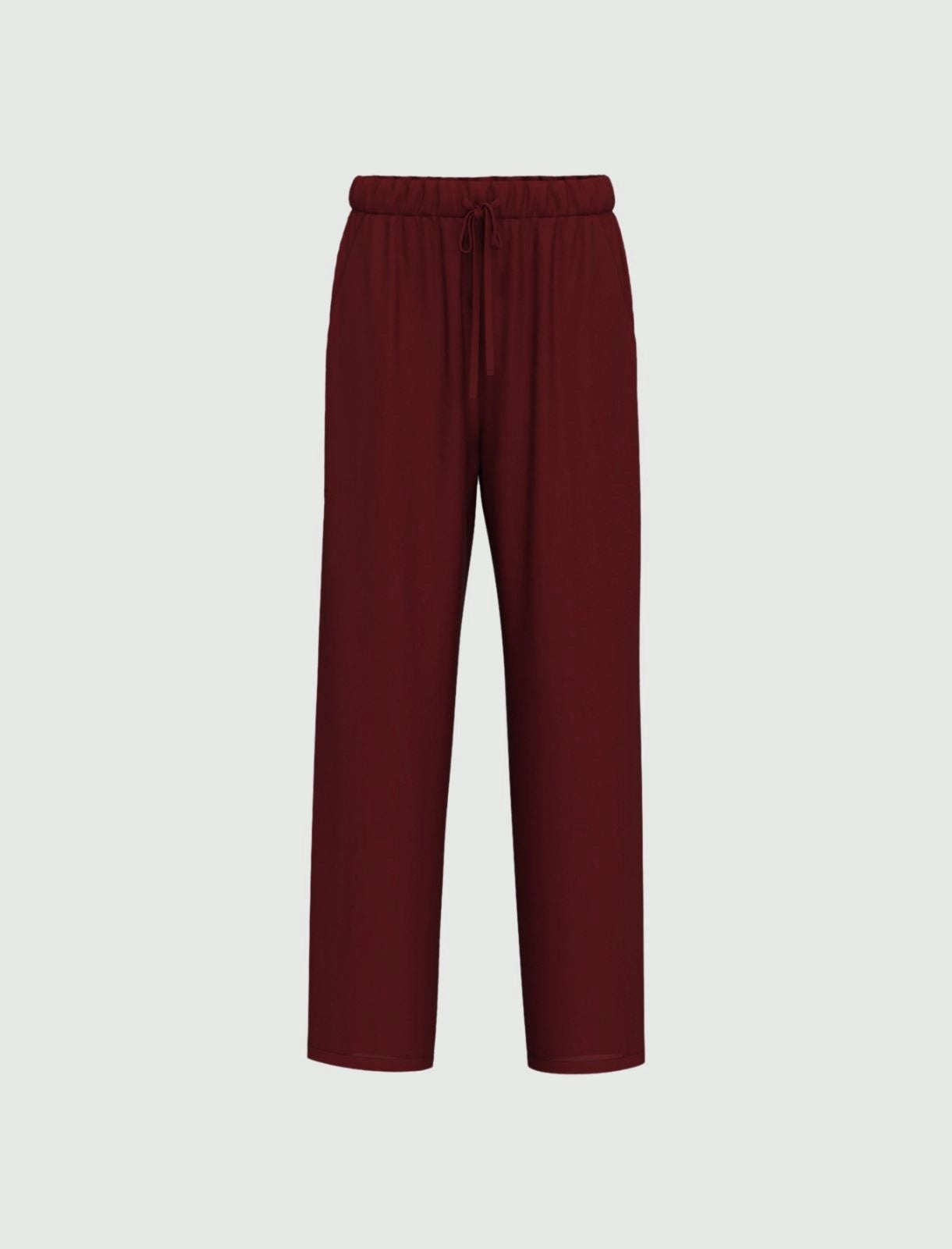 Pantalone Ampio bordeaux "Riserva" con Coulisse in Vita