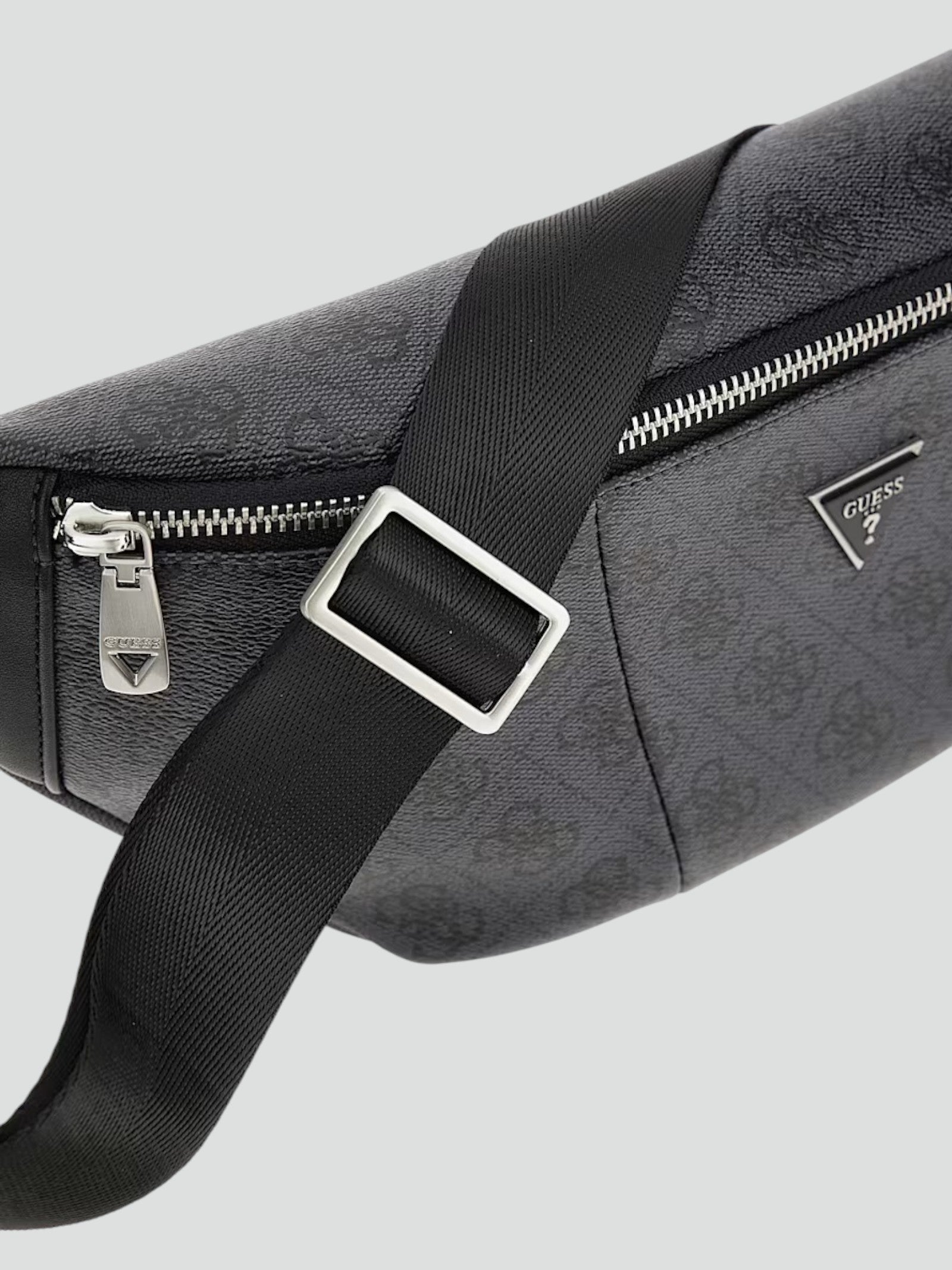 Marsupio "Vezzola Eco" Nero con Stampa 4G Logo e Cintura Regolabile