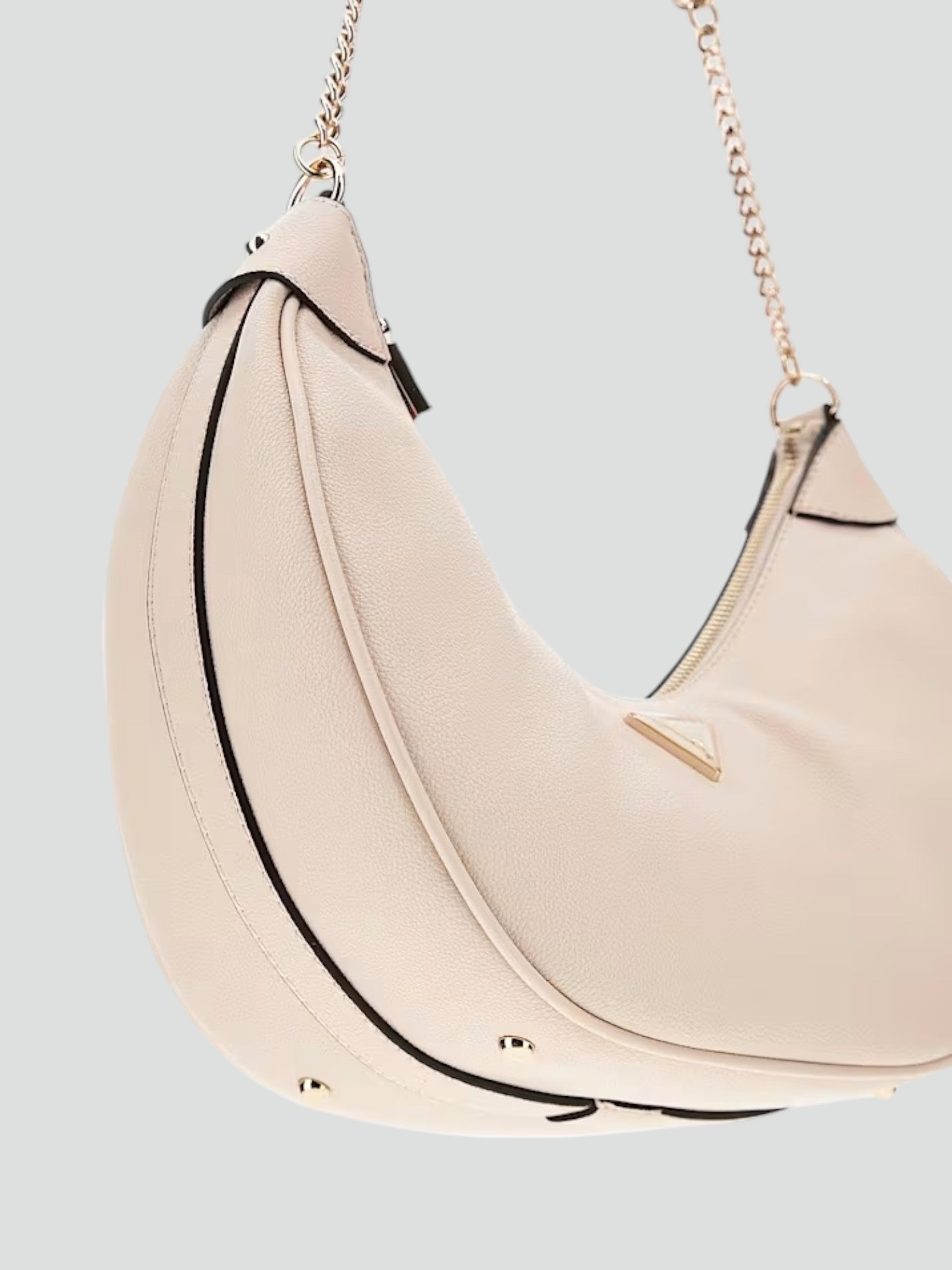 Borsa a spalla Guess "Fedora Hobo" bianca in Similpelle