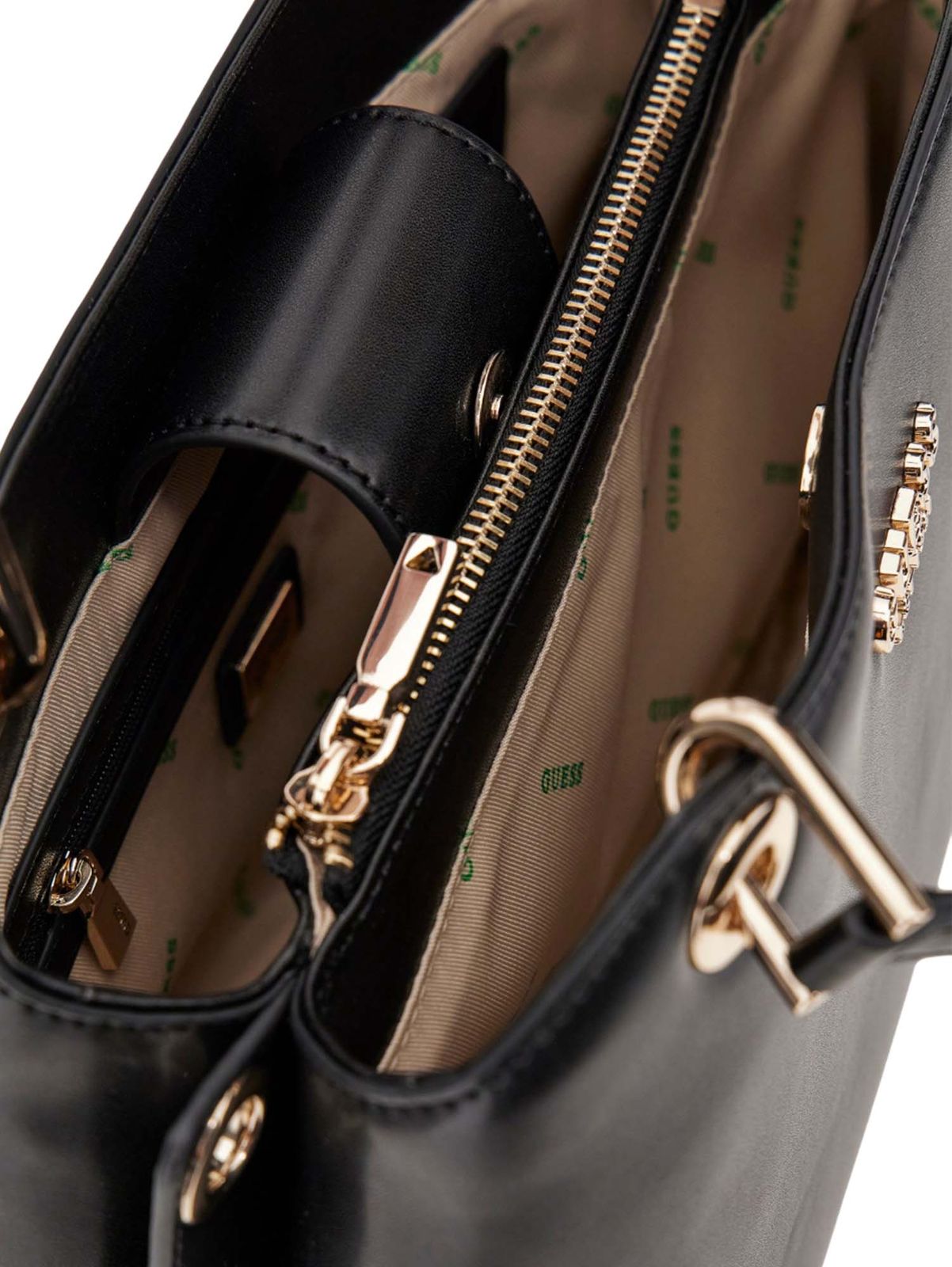 Borsa a mano "Eco Evaine" nera in ecopelle con tracolla removibile