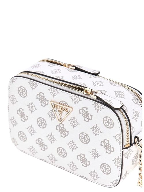 Borsa a tracolla Guess "Noelle Crossbody Camera 4G" bianca