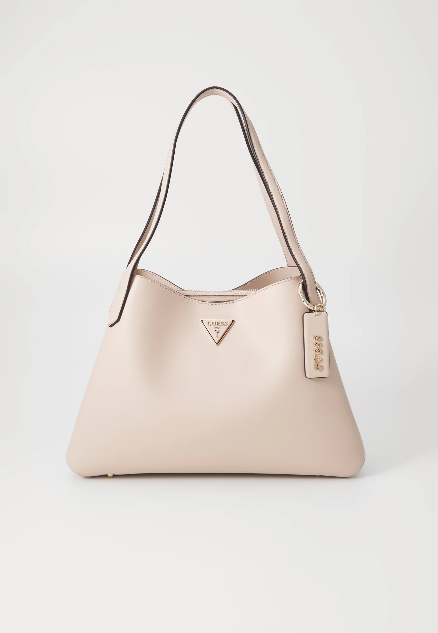 Borsa a Spalla "Sora" marrone in Ecopelle con Charm e Dettagli Oro