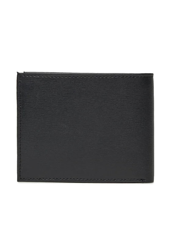Portafoglio Uomo Nero "Certosa" in pelle con Logo Triangolo