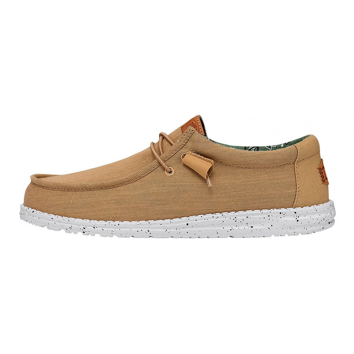 Mocassino "Wally Washed Canvas" Nocciola in Tela Lavata Leggera