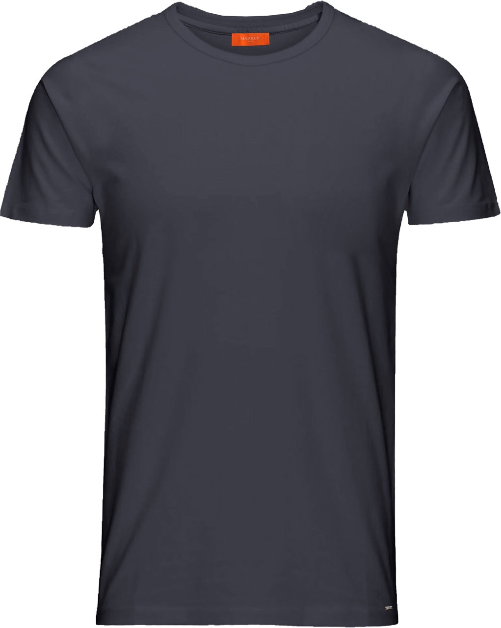 T-shirt blu in Tessuto Antipiega "No Iron"