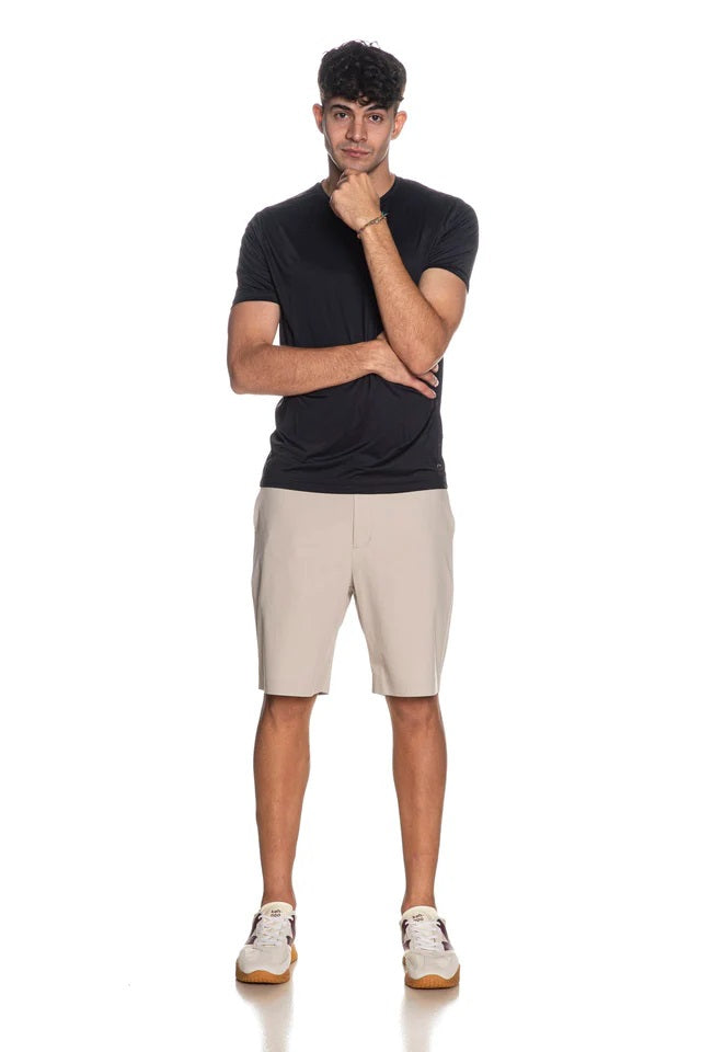 T-shirt blu in Tessuto Antipiega "No Iron"