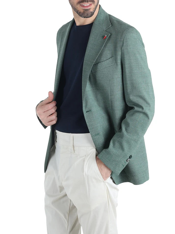 Giacca "Baltrum" verde miliyare da Uomo<BR/>