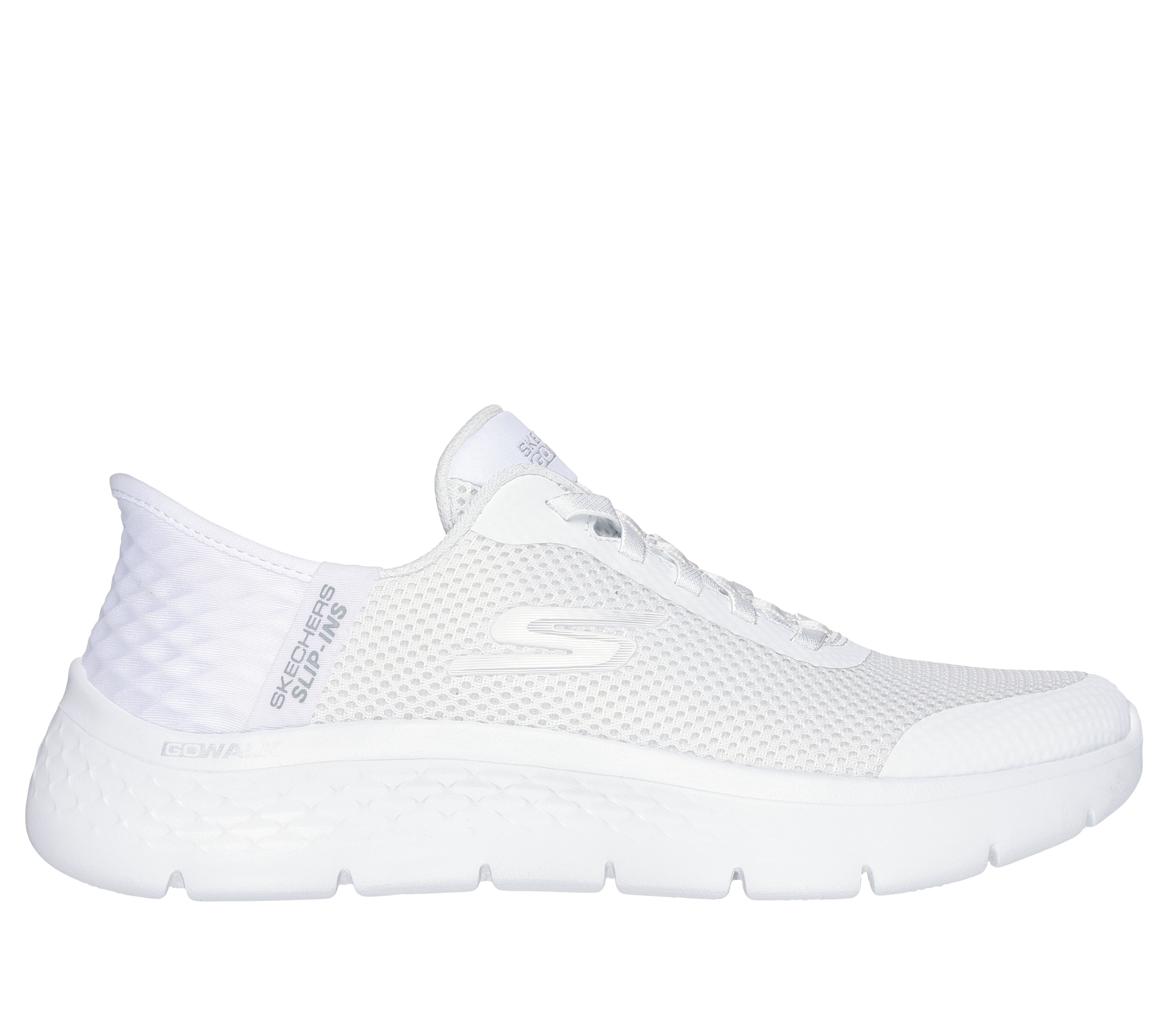 Sneaker Donna Skechers Go Walk Bianca con Tomaia Traspirante