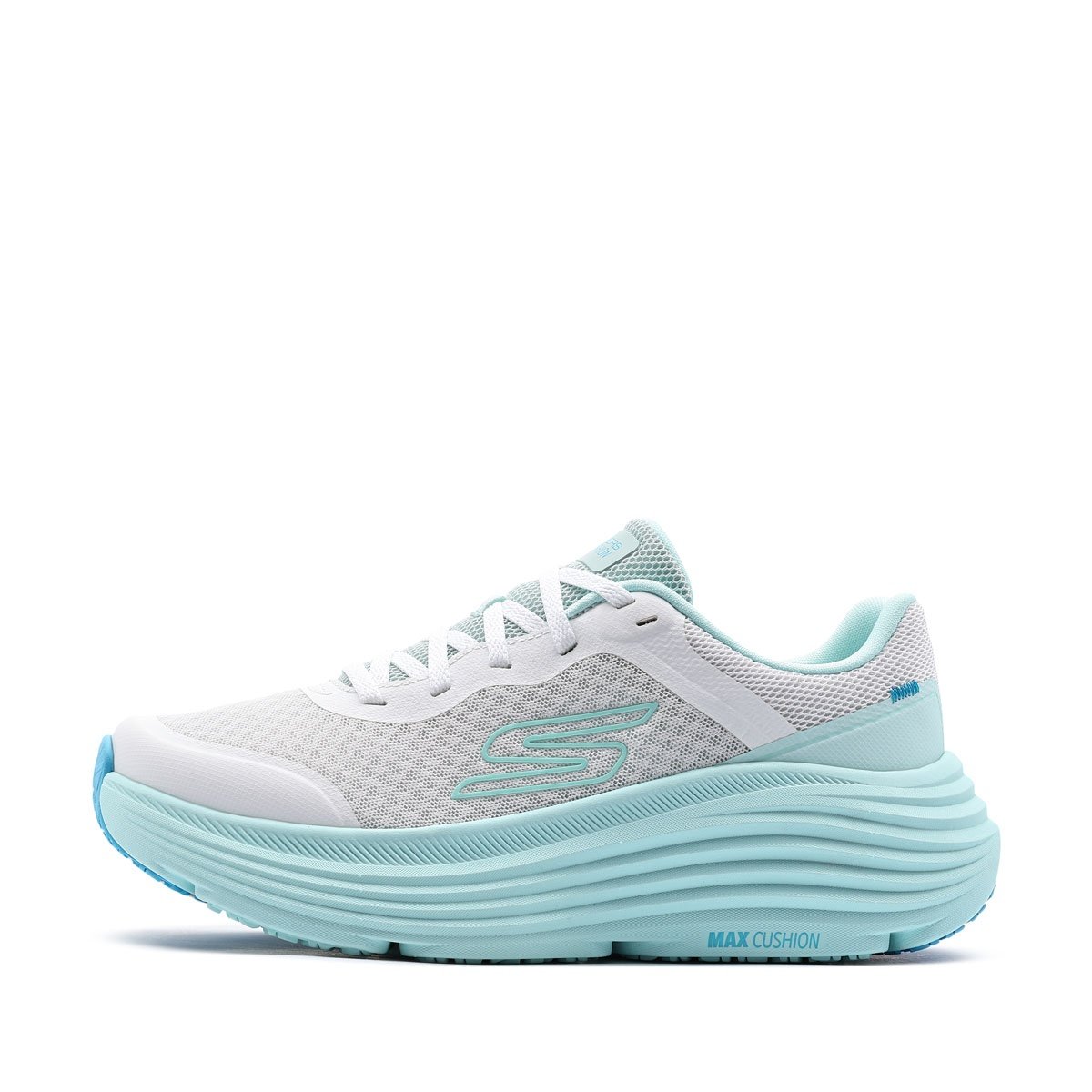 Sneaker Donna Skechers Max Cushioning Azzurra con Suola Ultra GO®