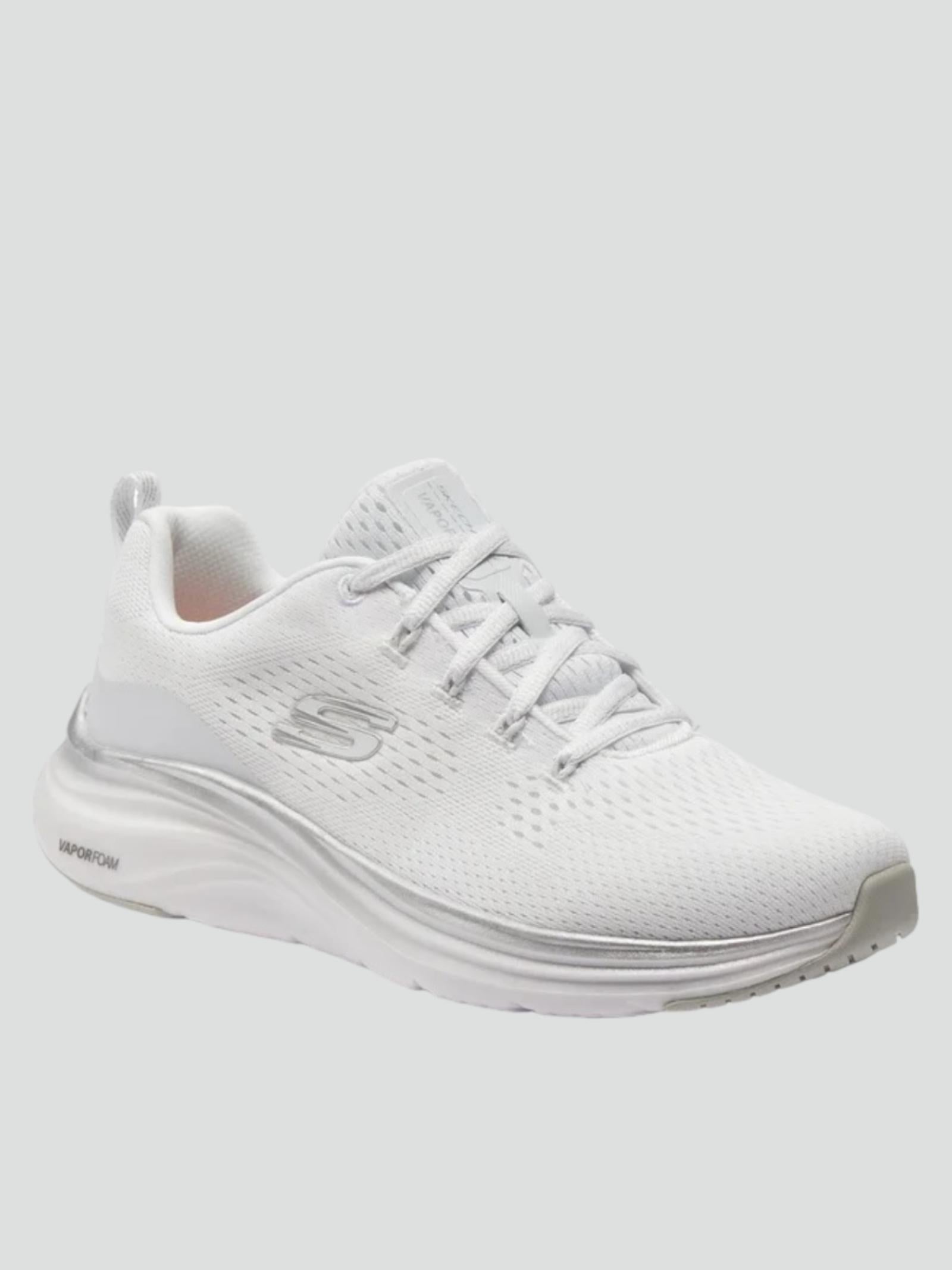 Sneakers Donna Bianche con Suola Vapor Foam e Dettagli Silver