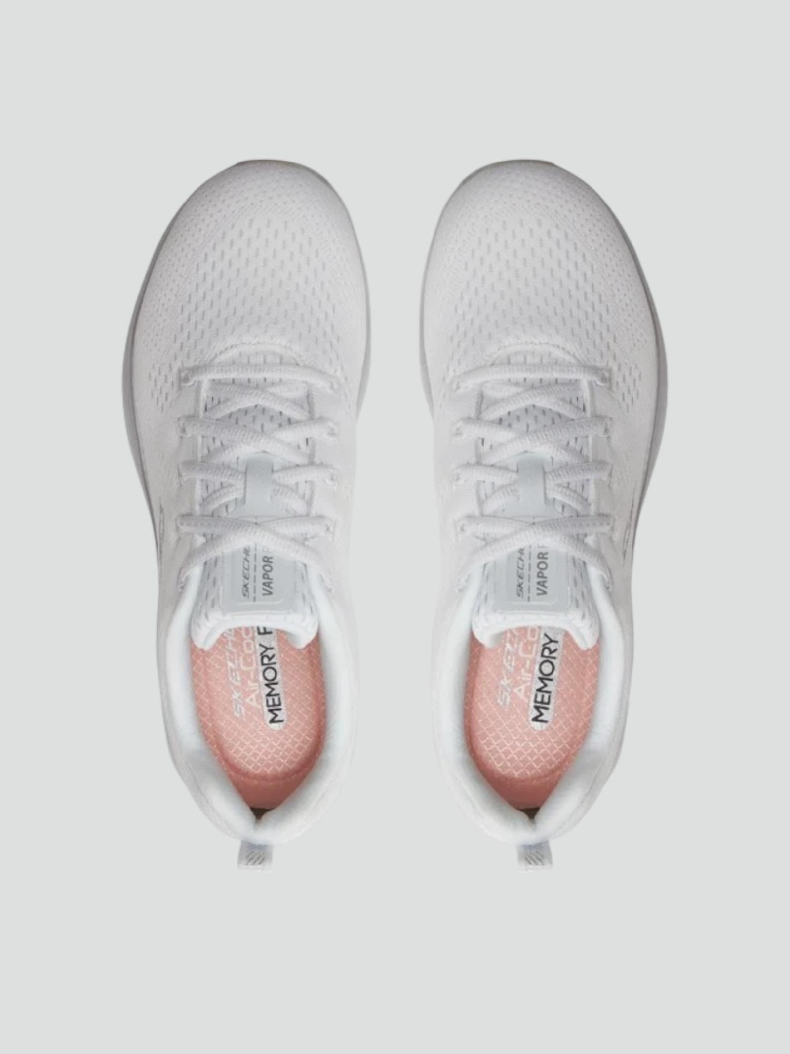 Sneakers Donna Bianche con Suola Vapor Foam e Dettagli Silver