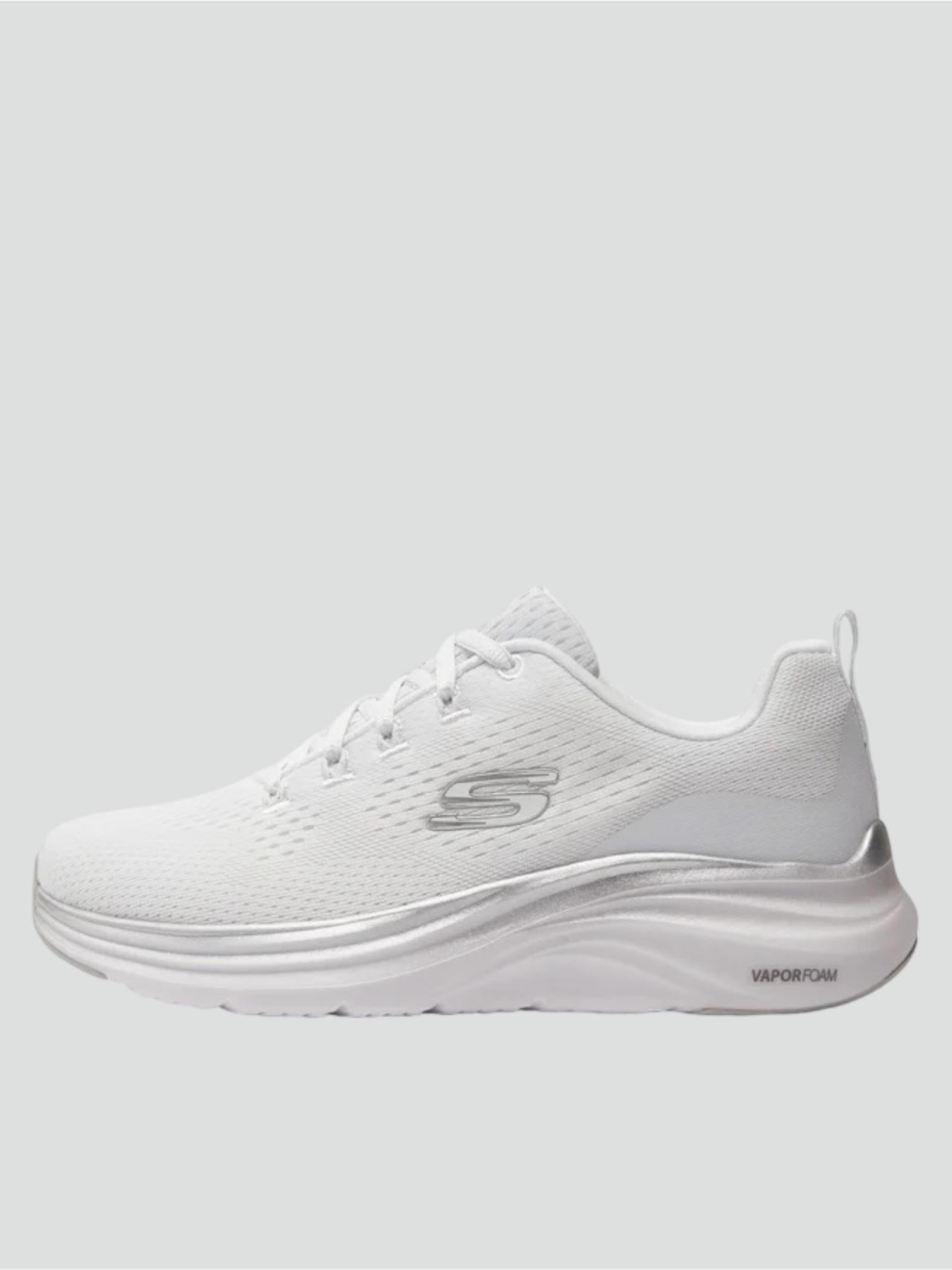 Sneakers Donna Bianche con Suola Vapor Foam e Dettagli Silver