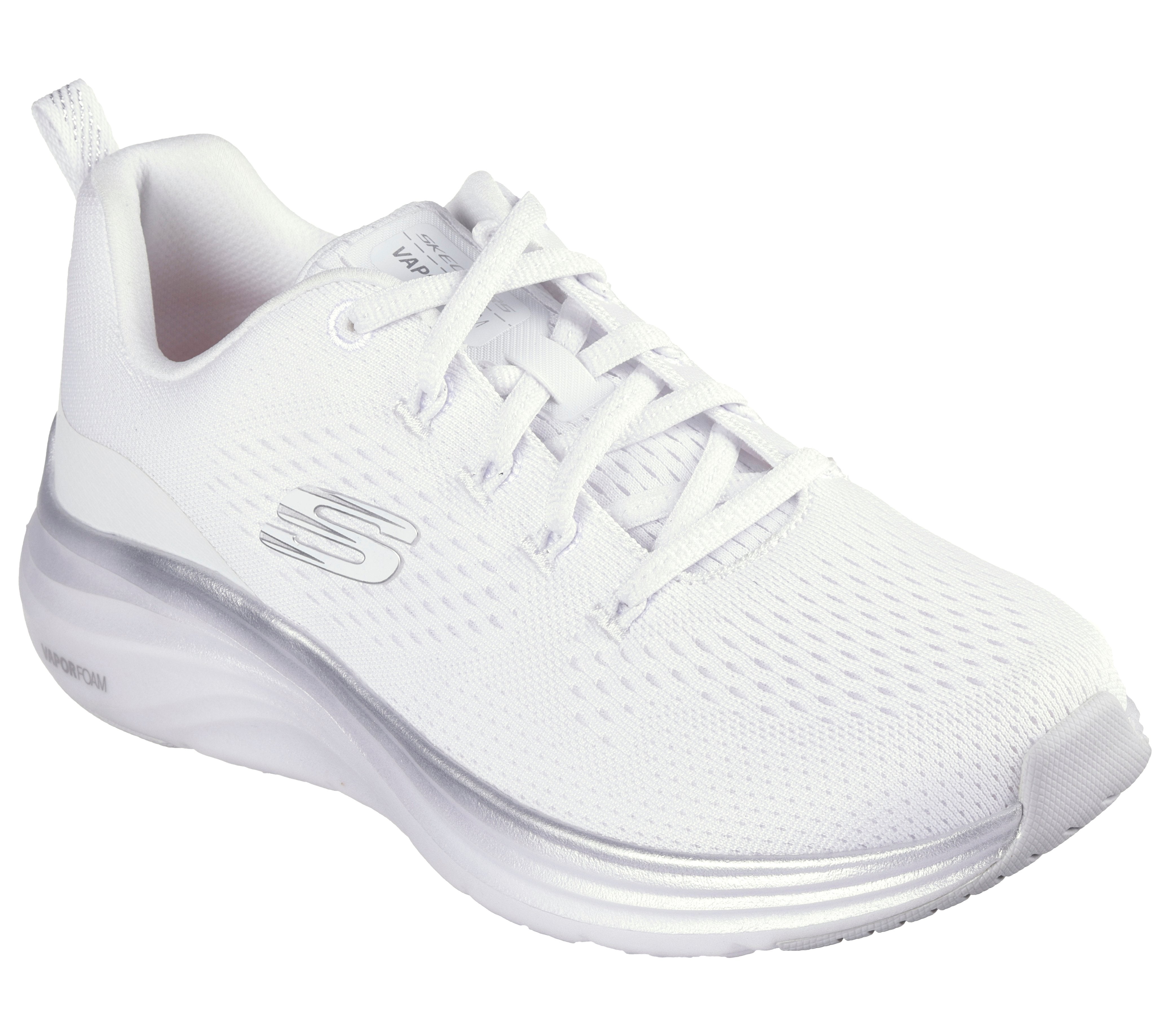 Sneakers Donna Bianche con Suola Vapor Foam e Dettagli Silver