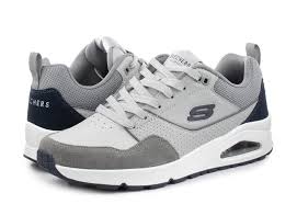 Sneakers Grigie con Inserti in Pelle Scamosciata e Cuscinetto Air