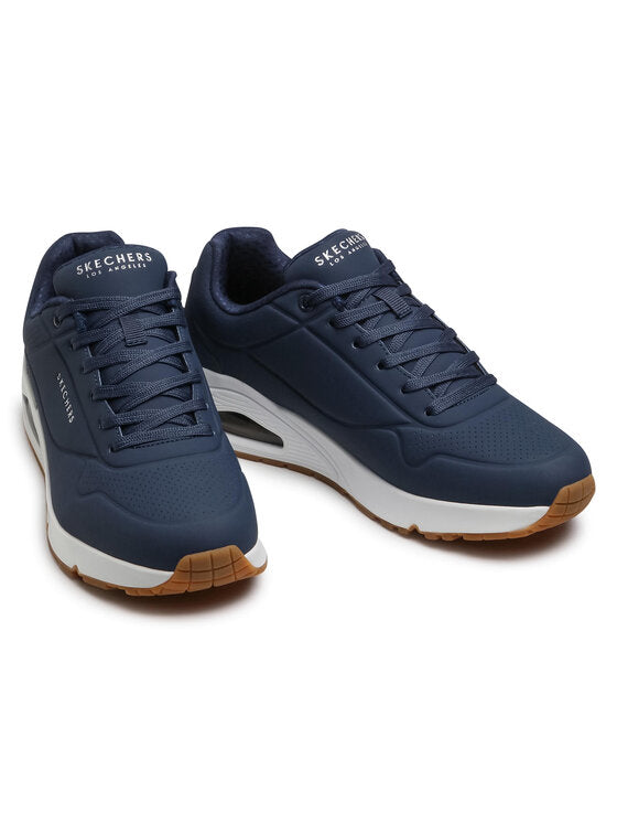 Sneakers Uomo Blu Navy con Suola Air-Cooled e Design Slip-Ins