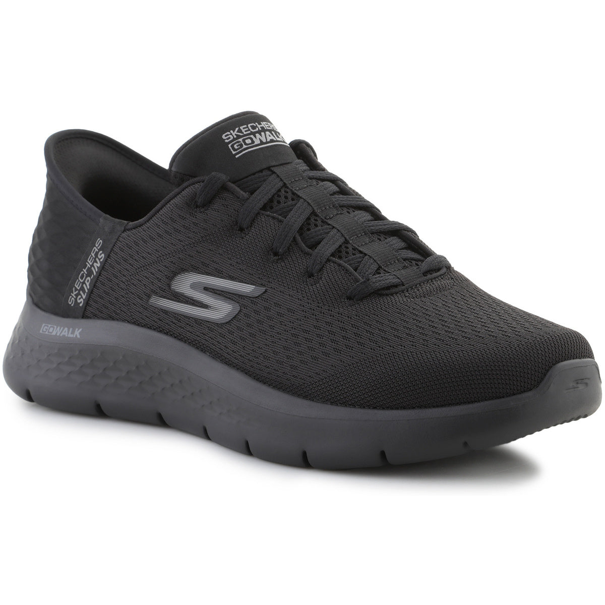 Sneakers "GOwalk Flex" Nero Total Black con Slip-Ins