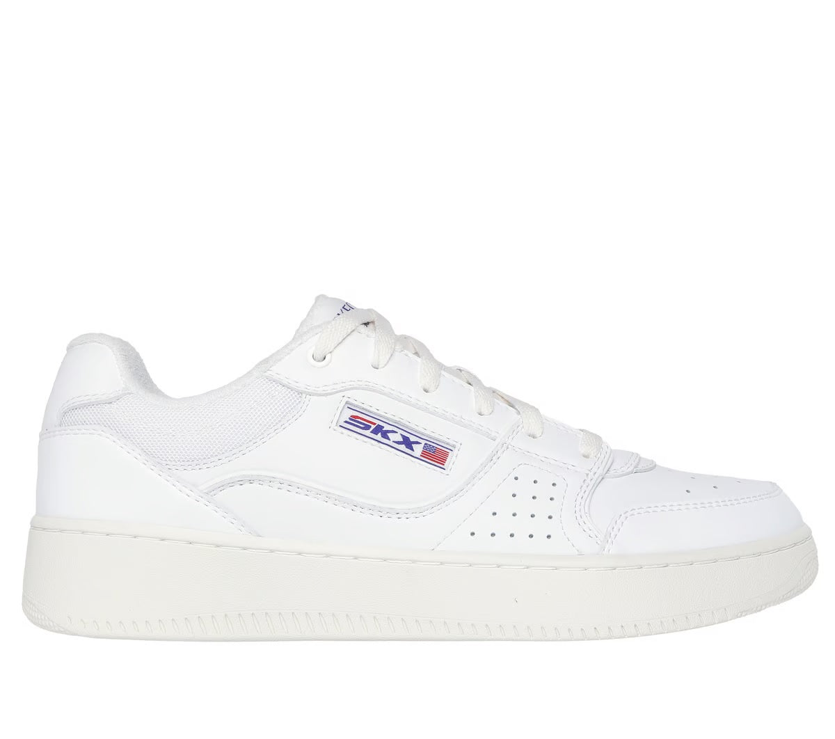 Skechers Sport Court 2.0 Crowne - Sneakers Uomo in Pelle Bianca