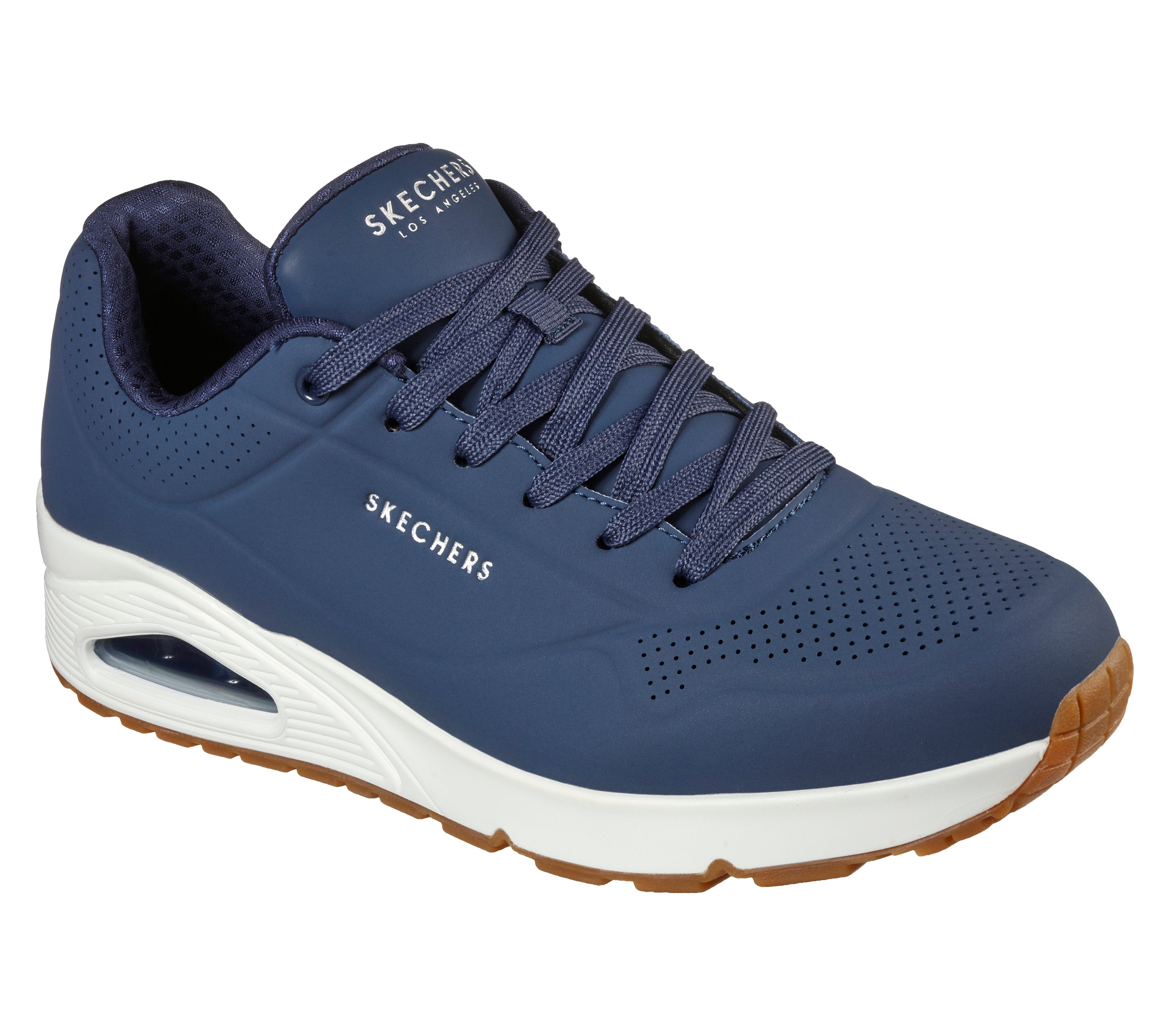 Sneakers "Uno - Stand On Air" blu con Ammortizzazione Skech-Air®