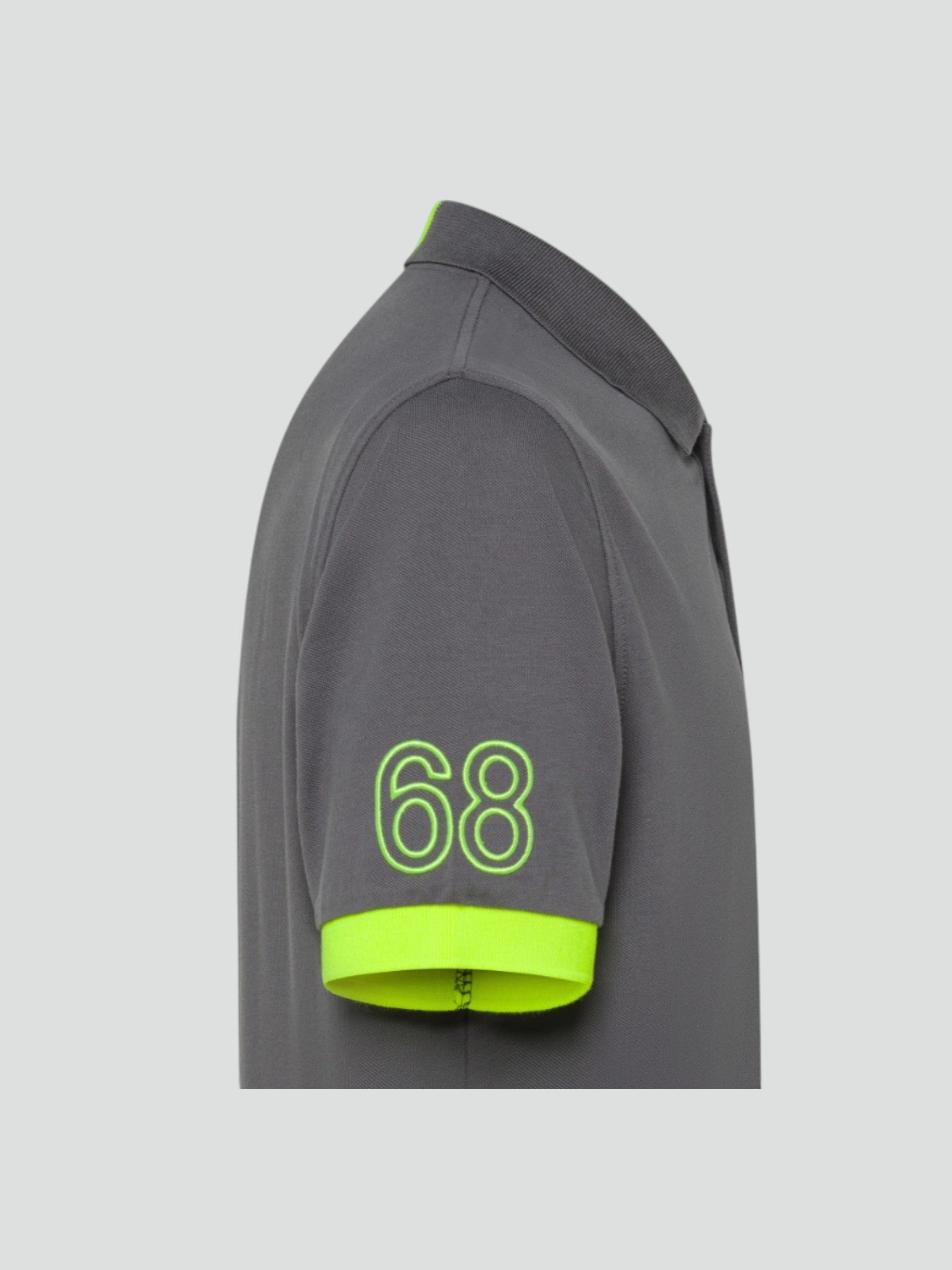 Polo Uomo "Big Stripe Fluo" inchiostro con Dettagli fluo SUN68