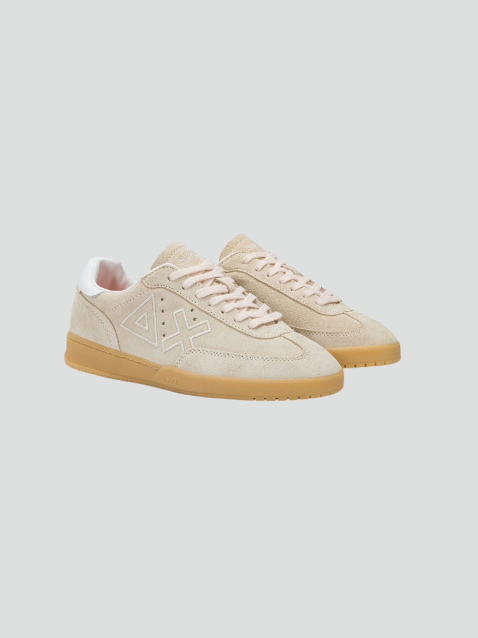 Sneaker "California Sun" Bianca Panna in Suede