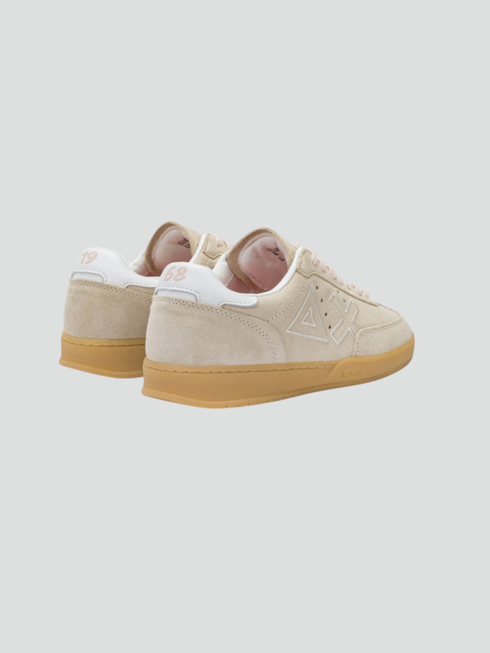 Sneaker "California Sun" Bianca Panna in Suede