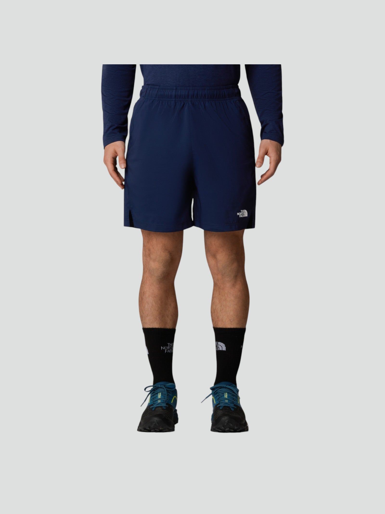 Train N Logo Short Blu - Pantaloncino Uomo in Tessuto Tecnico FlashDry™