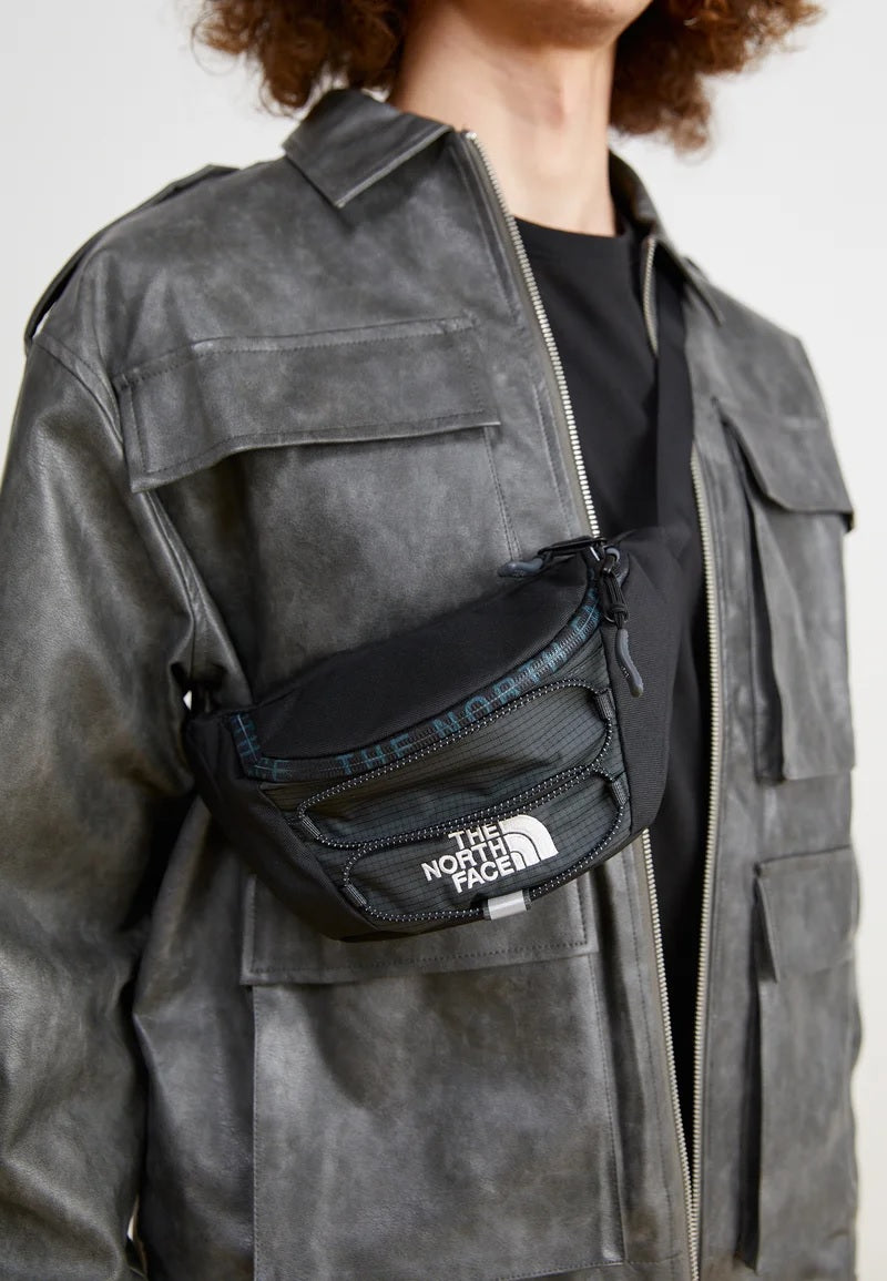 Marsupio "Jester Lumbar" Nero/Grigio con Dettagli Riflettenti
