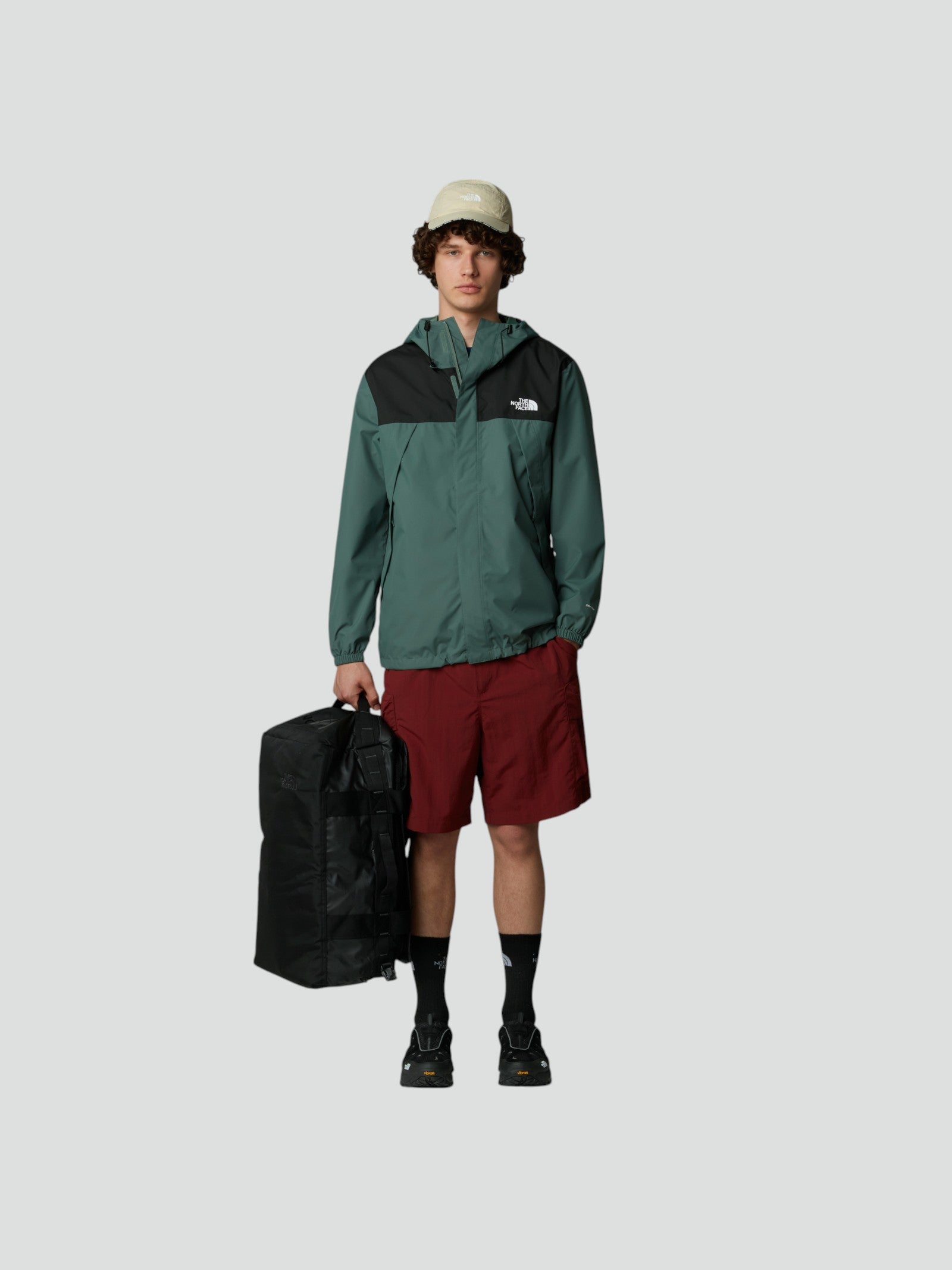 Giubbino Uomo Impermeabile "Antora" Verde in Nylon Riciclato