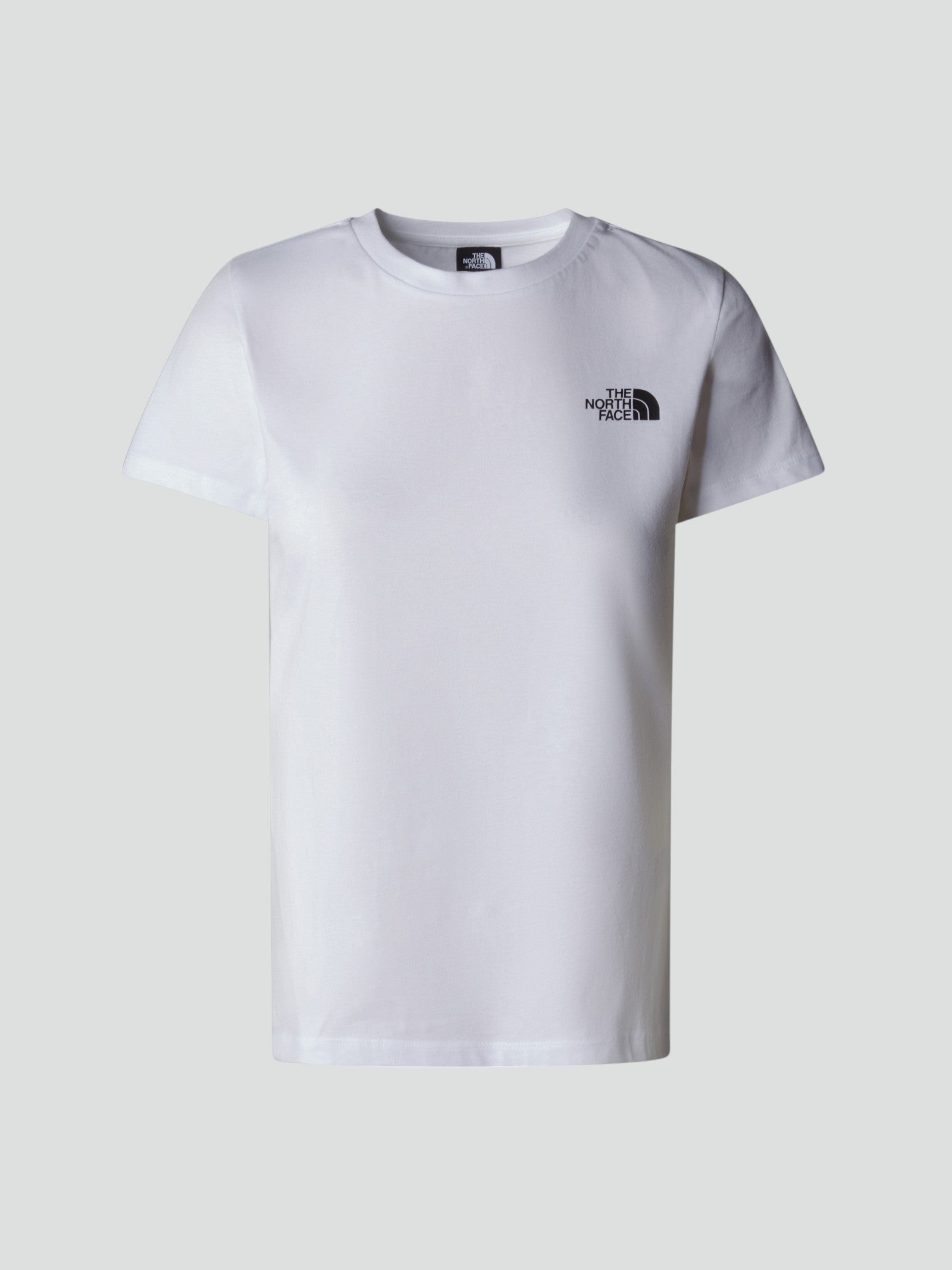 T-shirt Donna Bianca con Box Logo Retro