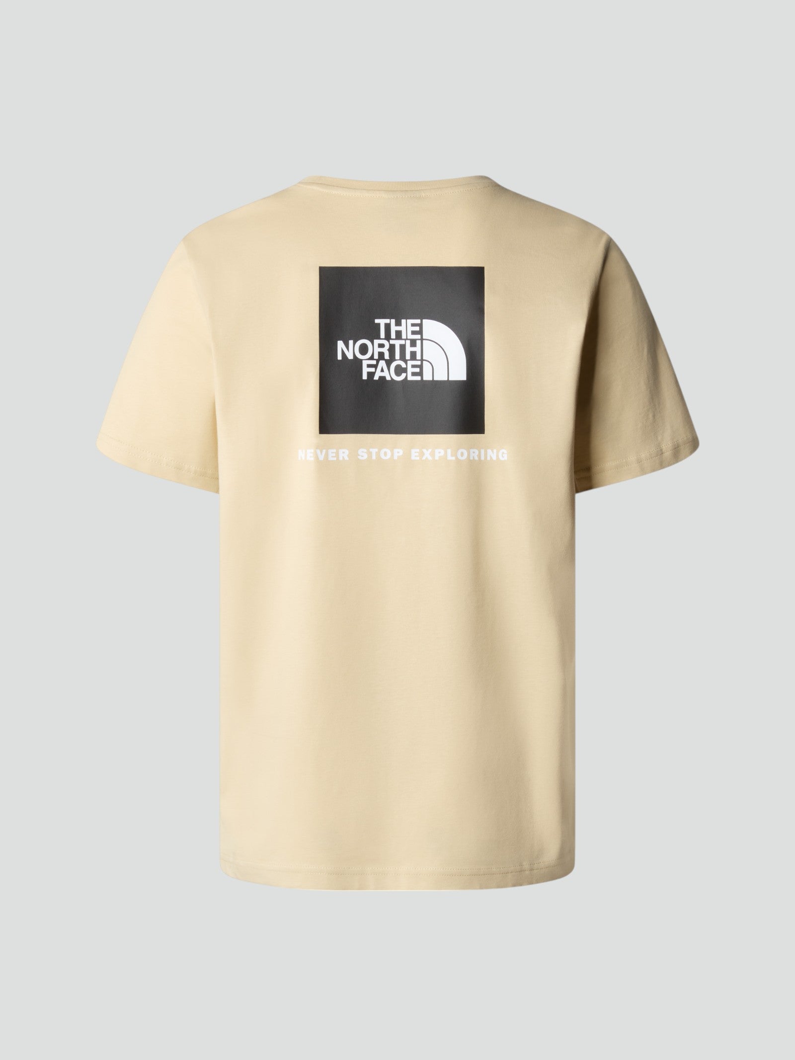 T-shirt uomo beige con Box Logo Retro