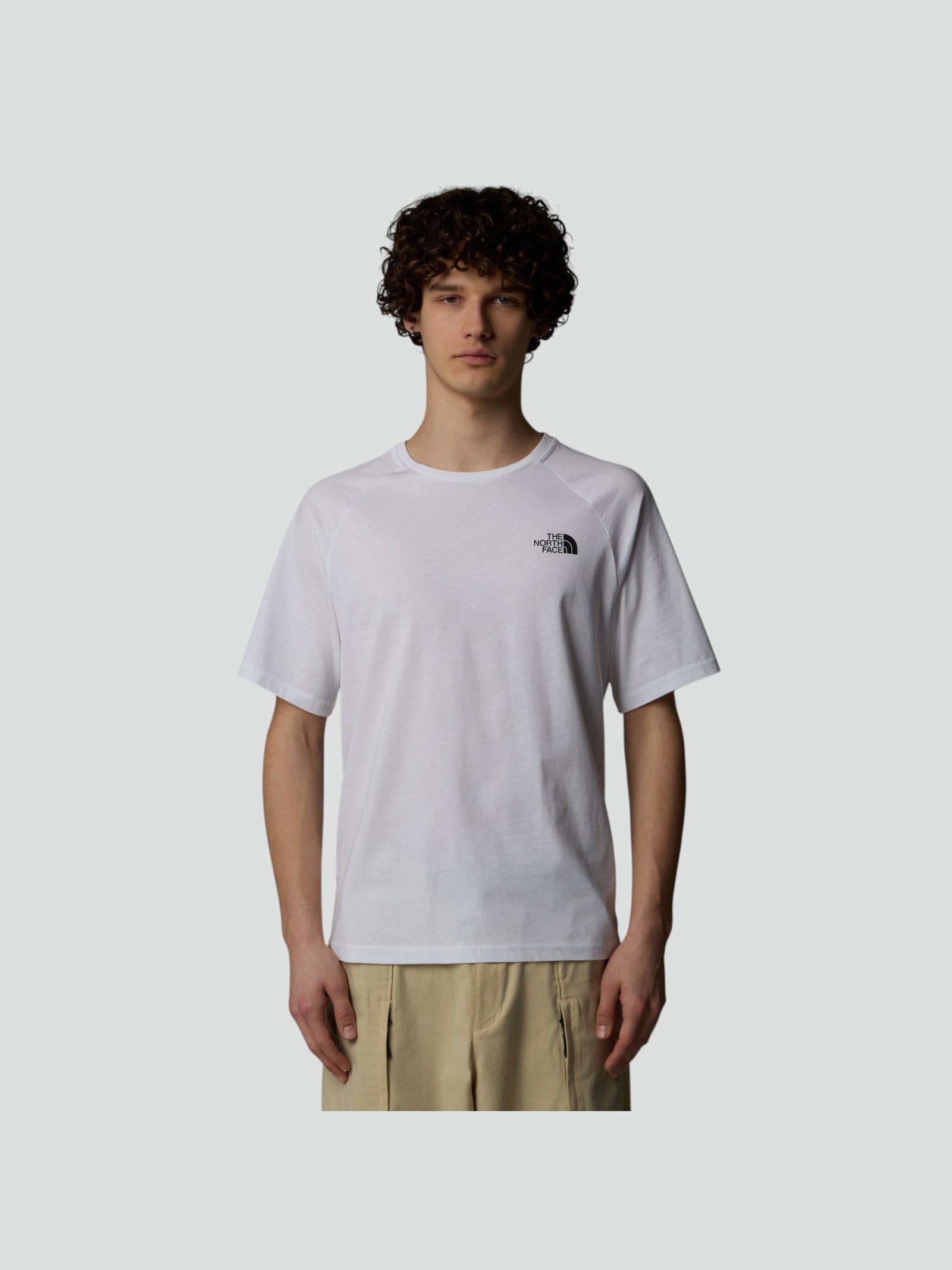 T-shirt Uomo Bianca con Grafica "Denali" Retro