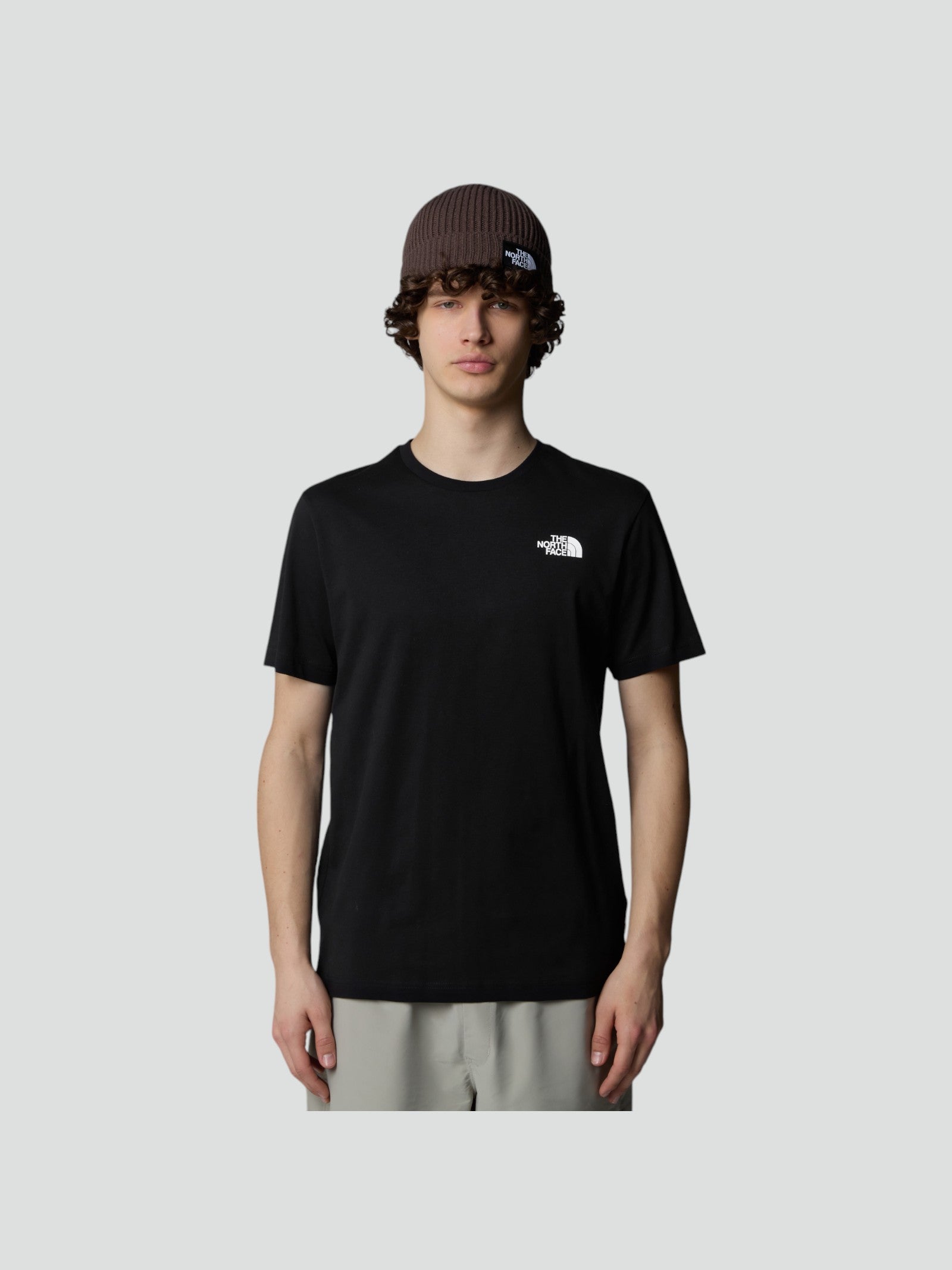 T-shirt Uomo nera con Grafica Montagna Retro