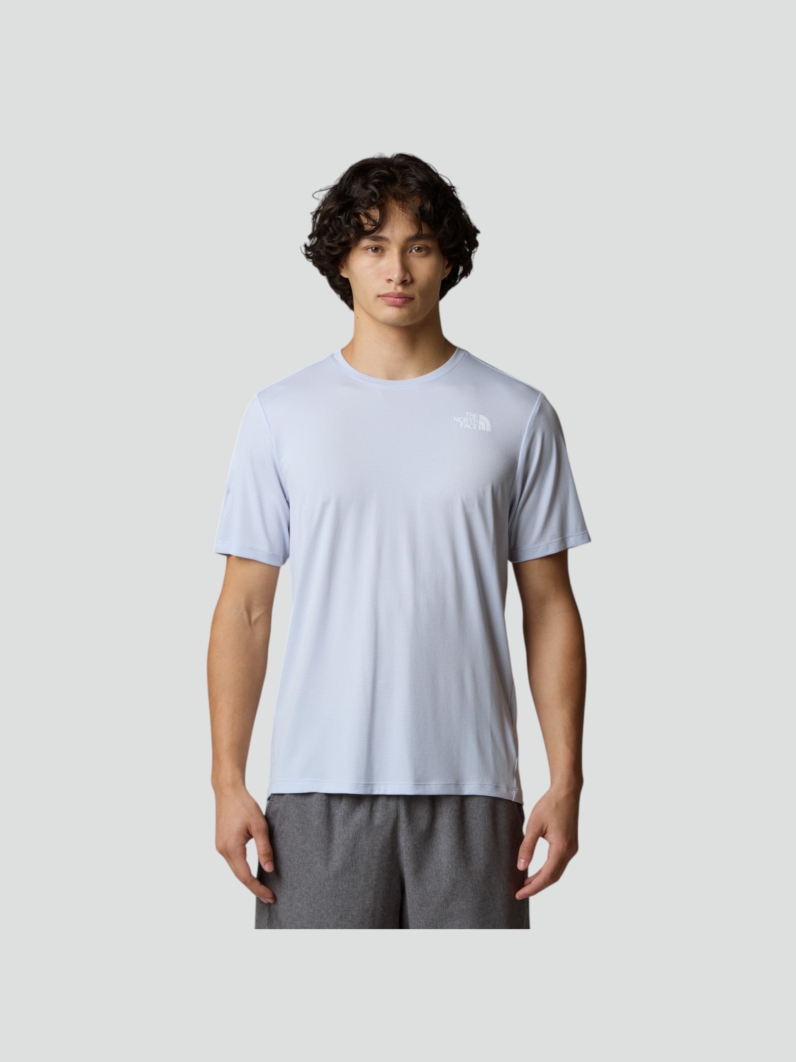T-shirt Tecnica grigia Uomo - Girocollo con FlashDry™ e Box Logo
