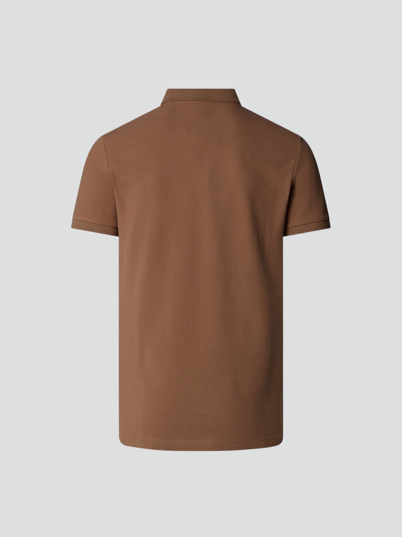 Polo Uomo in Cotone Piquet marrone