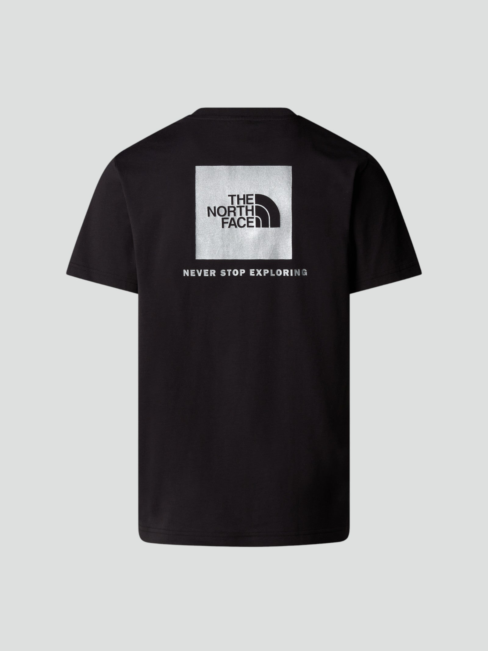 T-shirt Uomo "NSE Reflective Box" Nera con Box Logo Retro