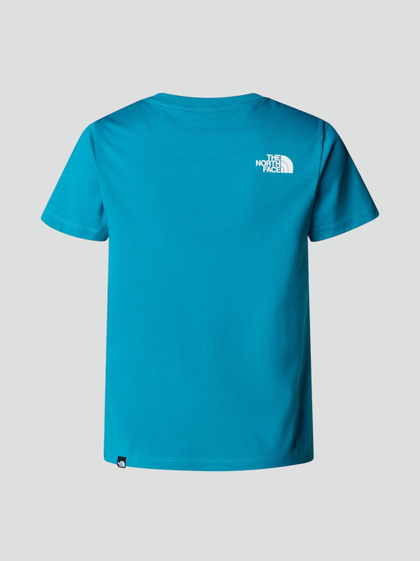 T-Shirt bambino in cotone azzurro con logo bianco