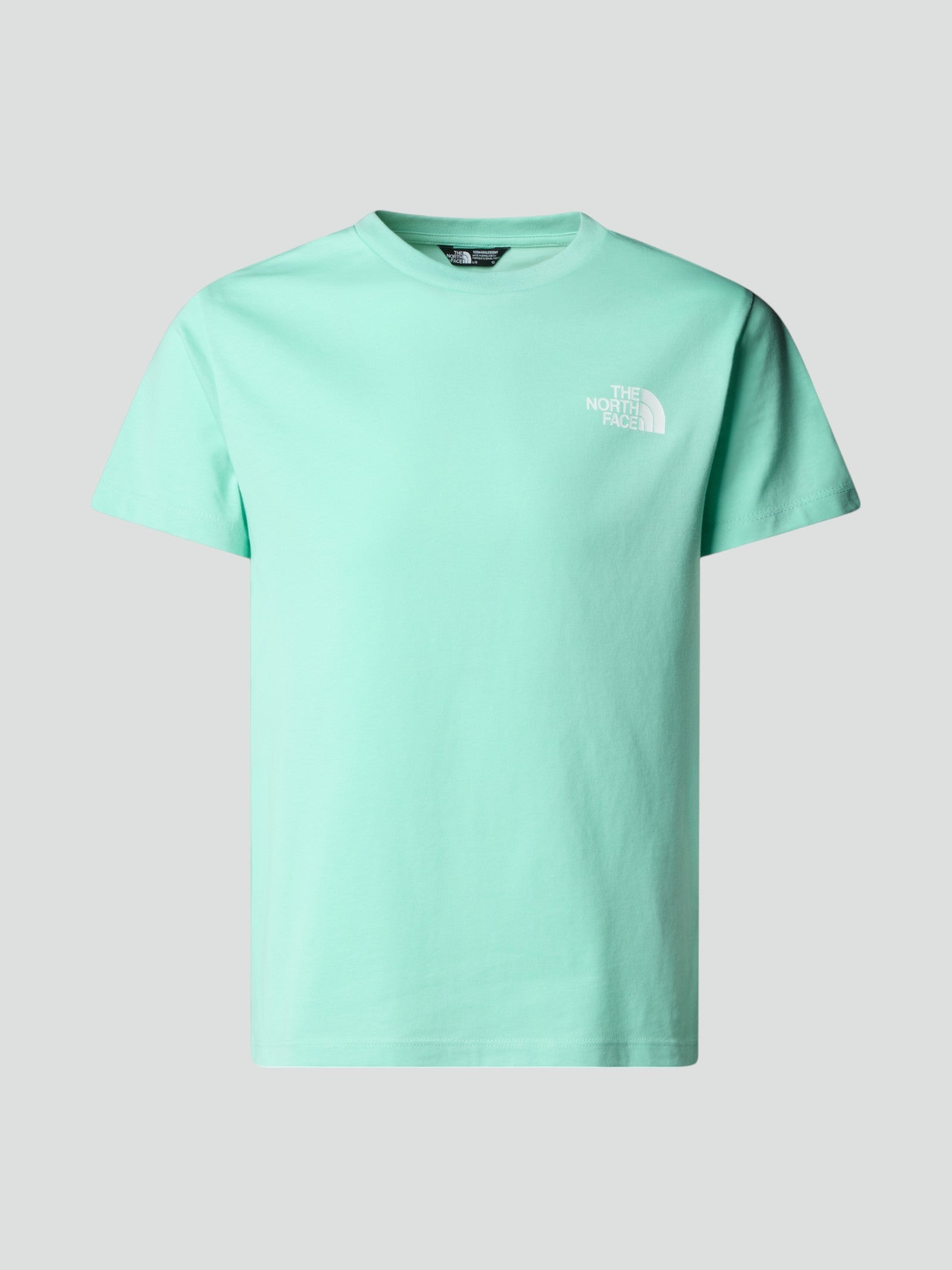 T-shirt Bambino verde acqua in Cotone
