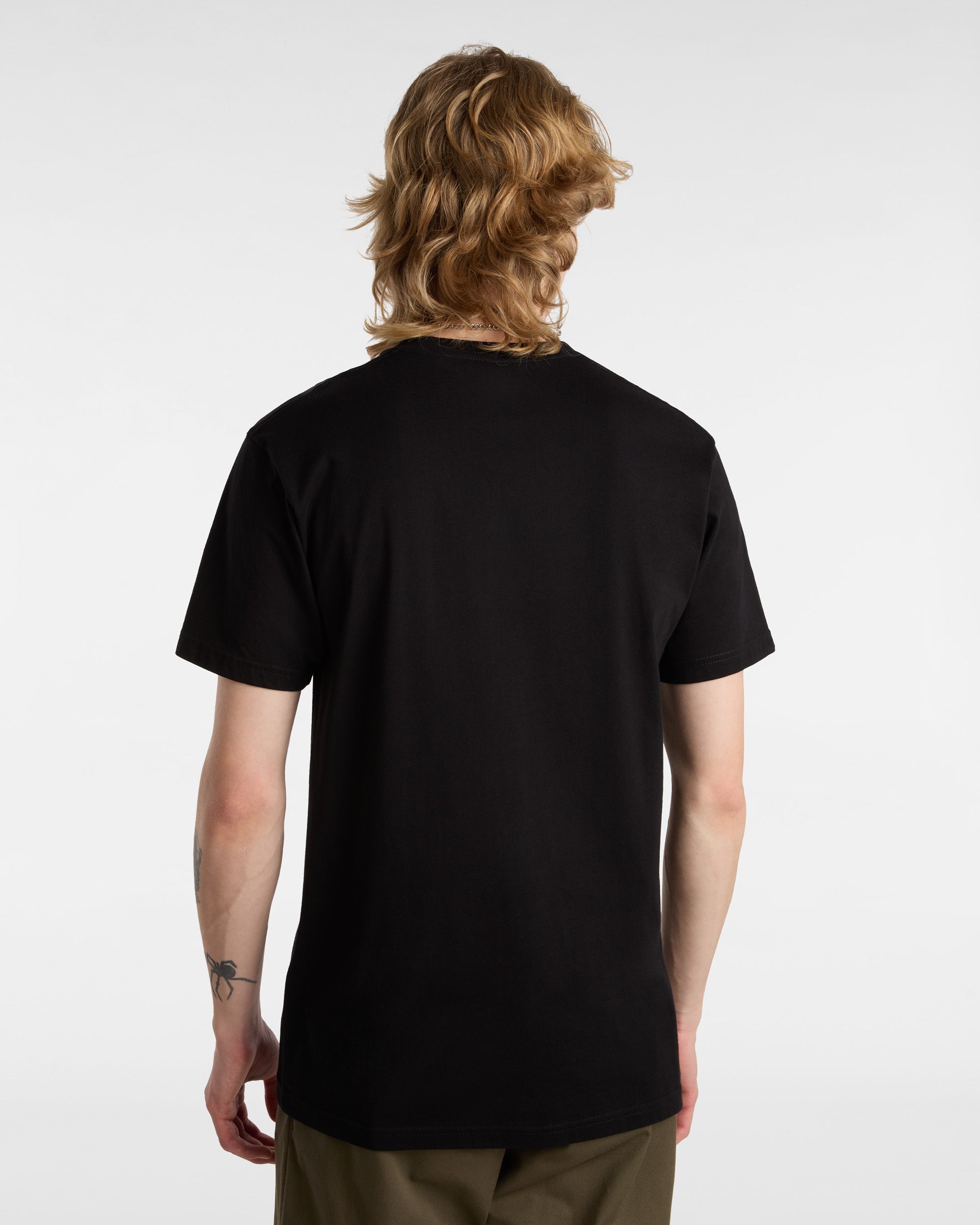 T-shirt Vans Left Chest Logo nera in Cotone