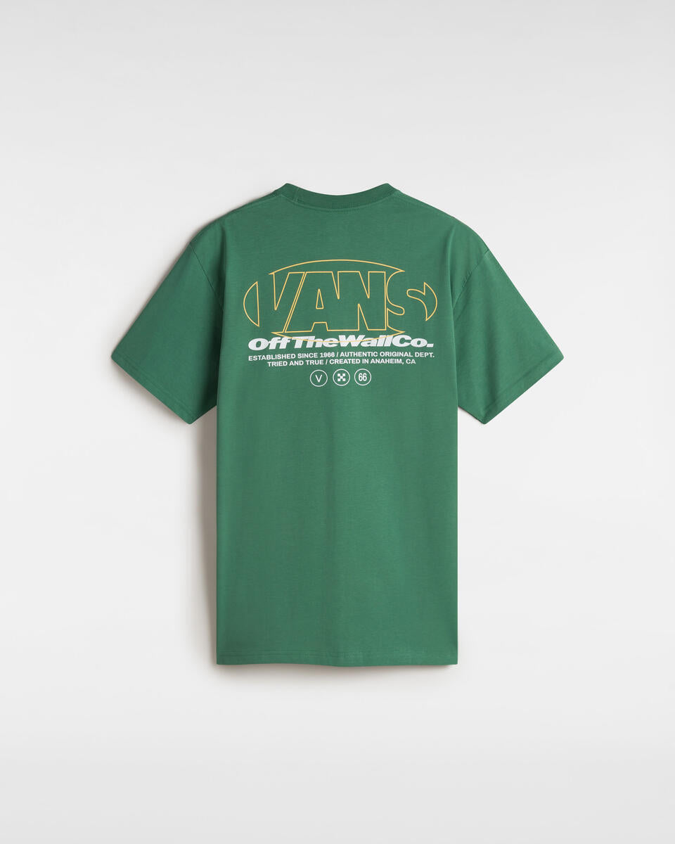 T-shirt Vans Off The Wall Co. Verde con Grafica Logo Anaheim