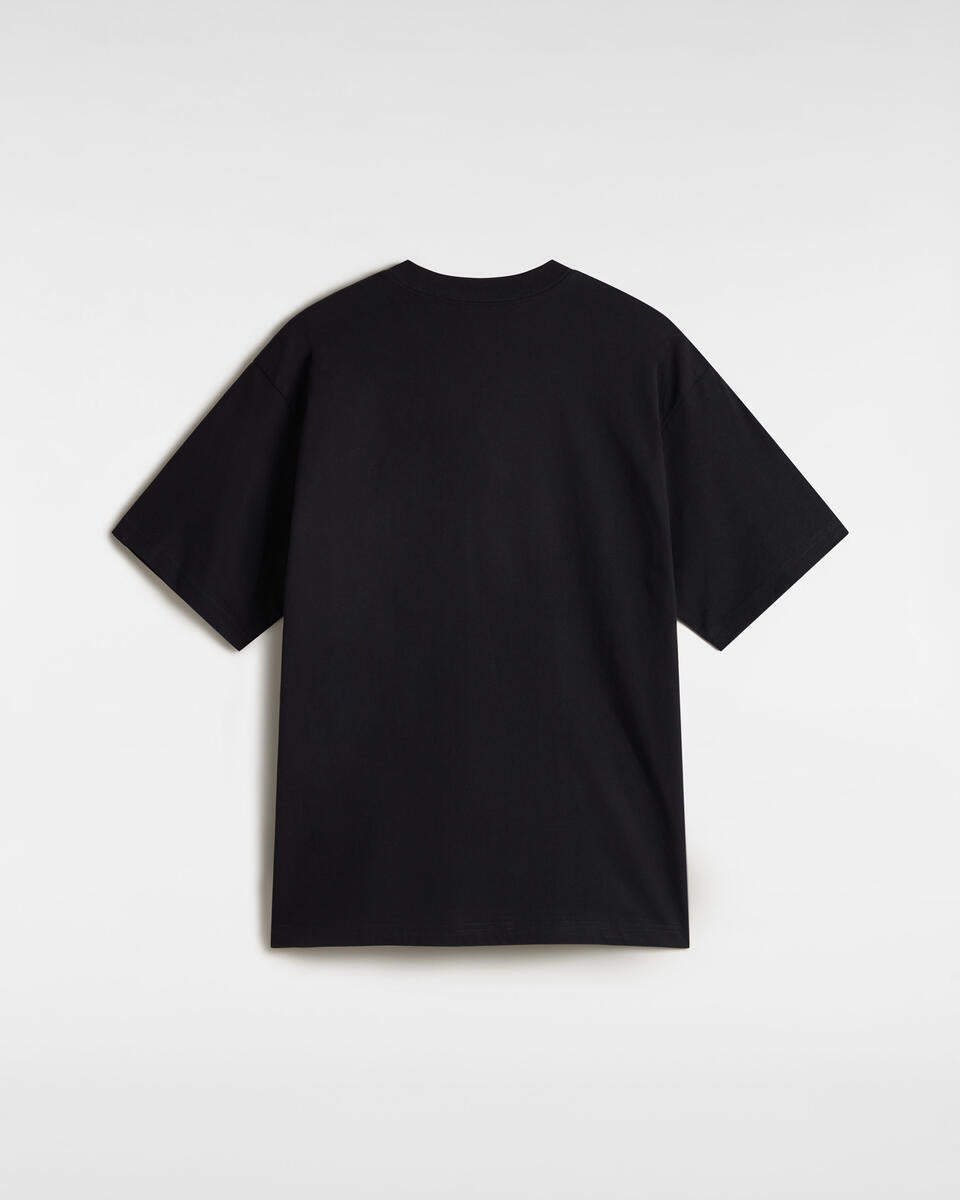 T-shirt "Chalkboard Logo" Nera con Logo Vans Colorato sul Petto