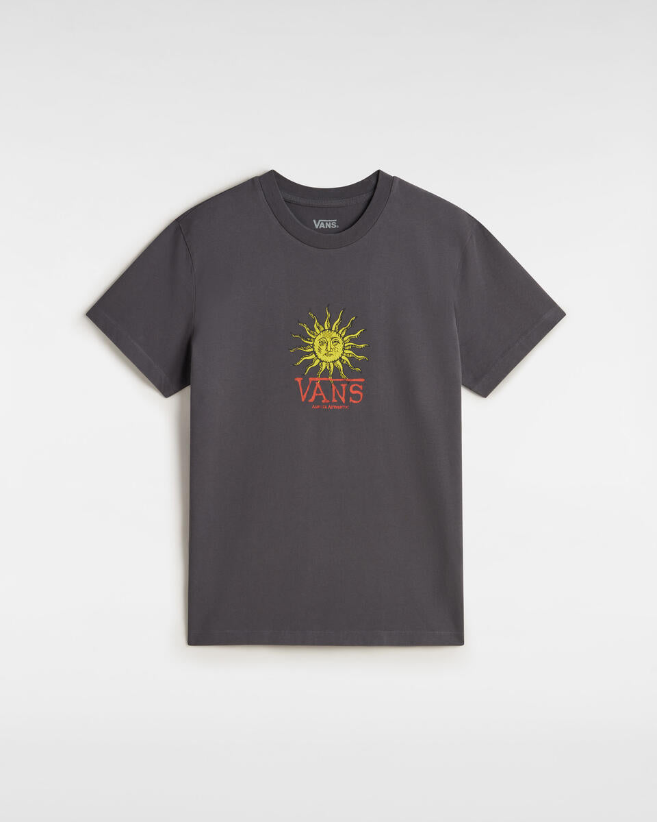 T-shirt "Astro Animation" Antracite con Grafica Sole Vintage