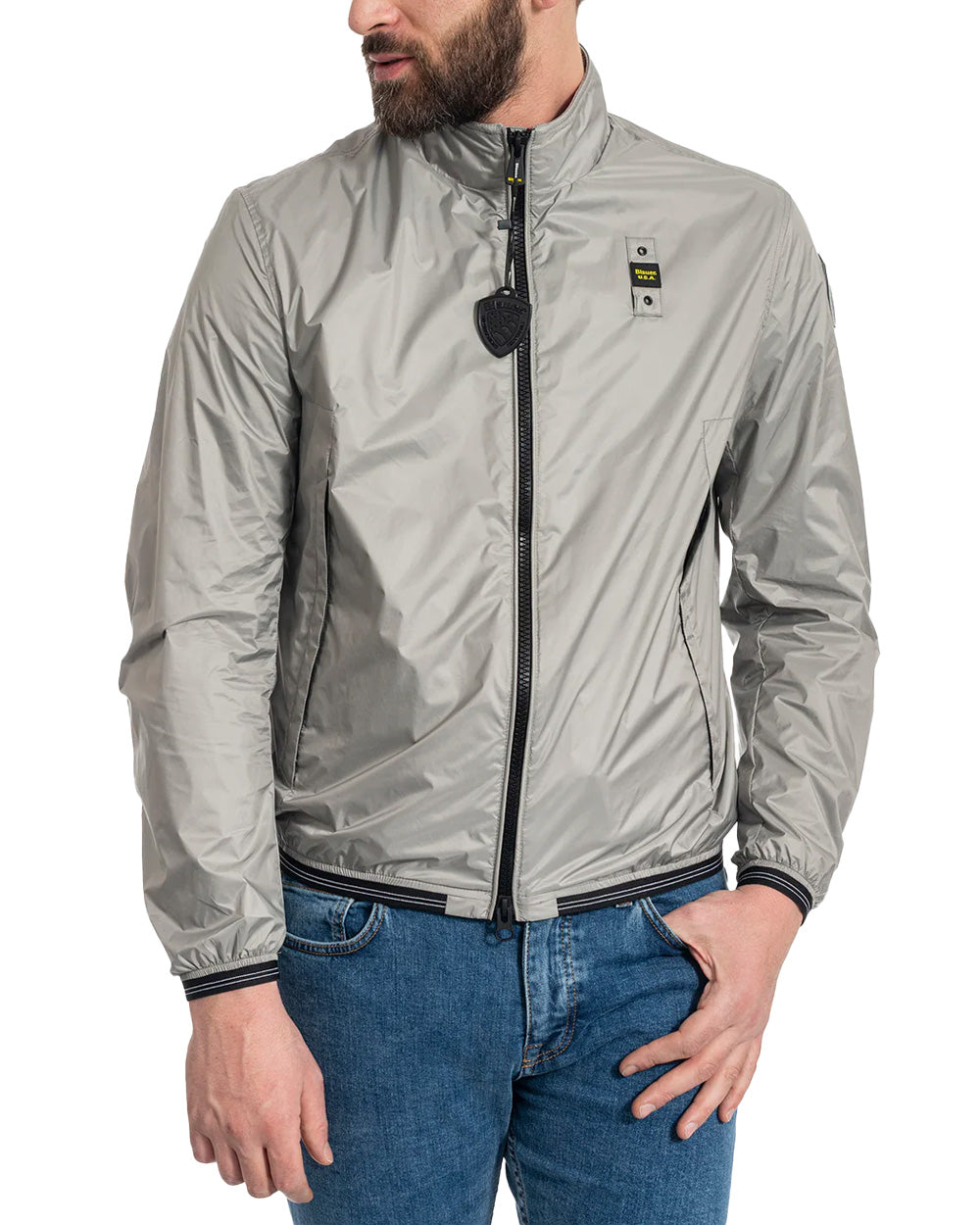 Giubbino BLAUER uomo Kerwin BLUC01106 007101 Grigio perla