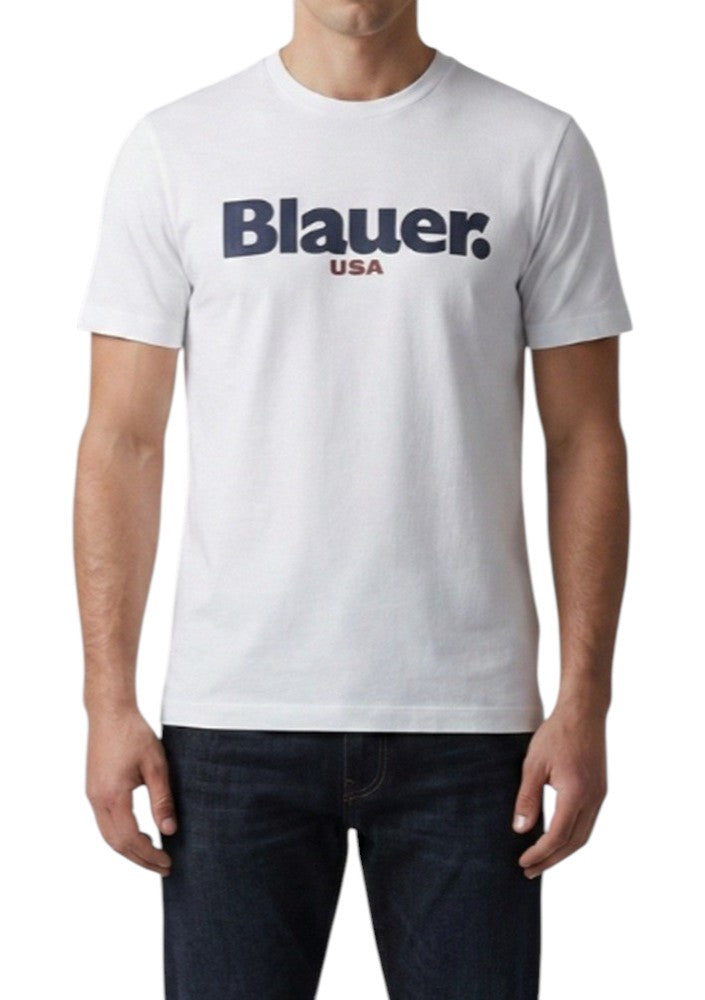 T-shirt Blauer uomo BLUH02299-007439102 Ernst Bianco