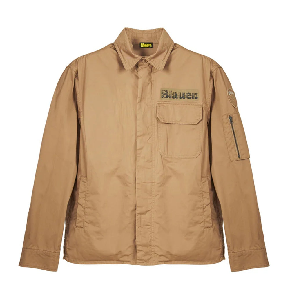 Camicia Blauer uomo BLUS04360-007499 327 Lambert sabbia