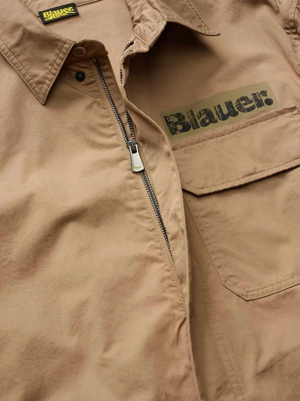 Camicia Blauer uomo BLUS04360-007499 327 Lambert sabbia